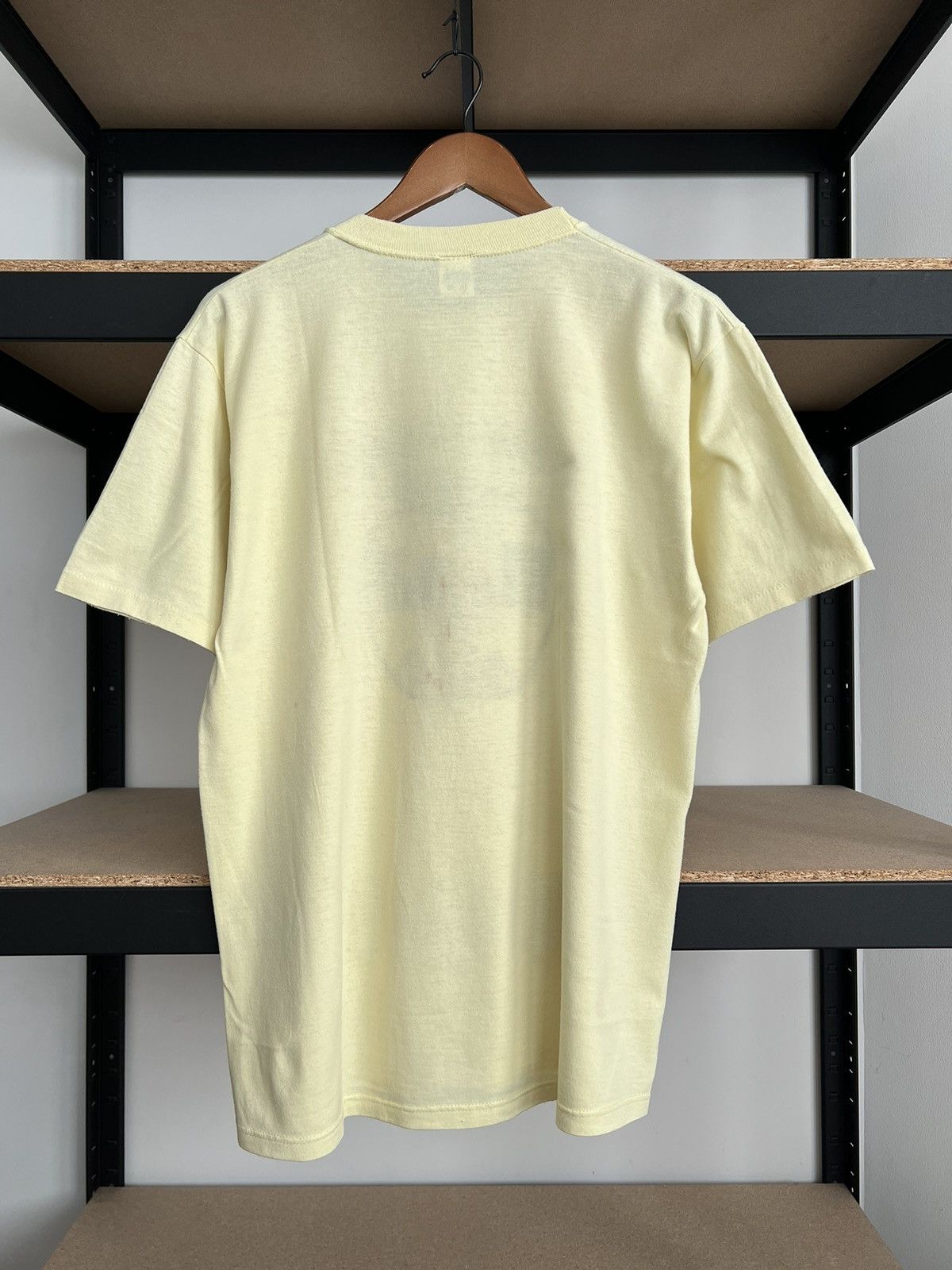 Vintage Vintage 80s New York City USA 50/50 Yellow T-shirt Size US L / EU 52-54 / 3 - 2 Thumbnail