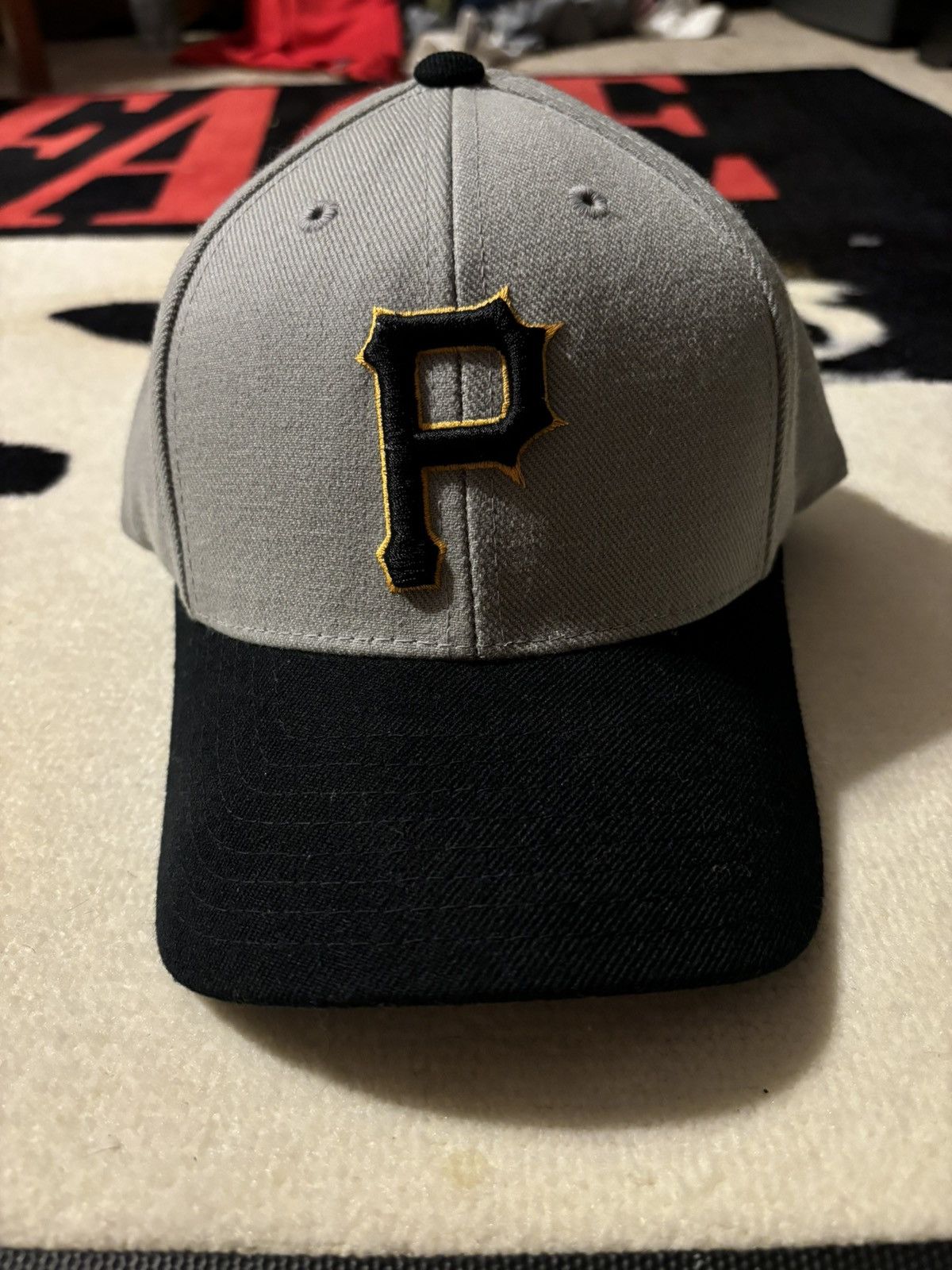 Puma Pittsburgh Pirates gray black 90s snapback vintage Size ONE SIZE - 1 Thumbnail