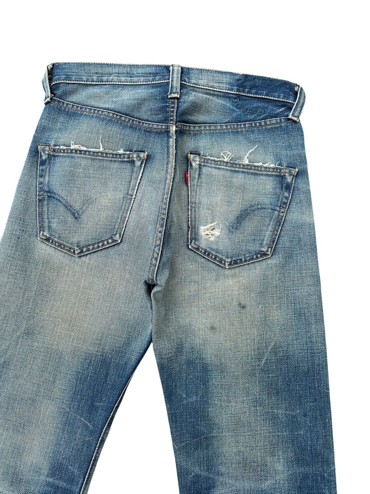 Kapital Vintage Levis Big E Selvedge Distressed Denim Jeans Size US 30 / EU 46 - 12 Thumbnail