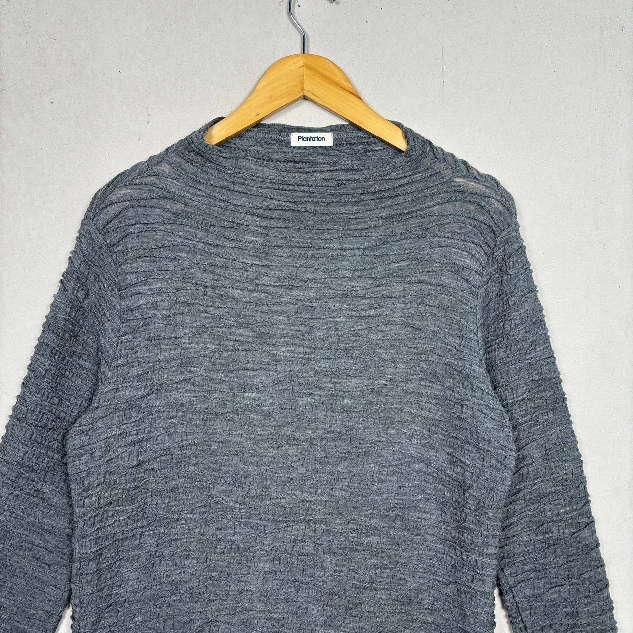 Issey Miyake Issey Miyake Plantation 90s Textured Wool Knit Sweater M Size US M / EU 48-50 / 2 - 3 Thumbnail