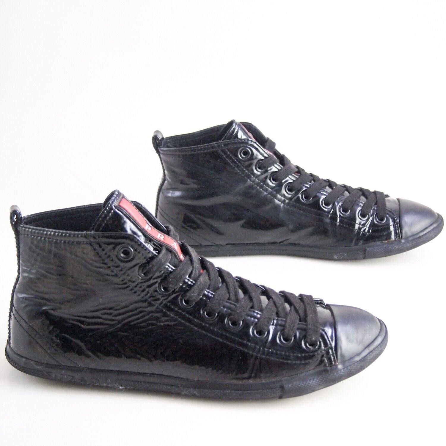 Prada Prada High Top Sneakers 3T4998 Black Womens EU 38 US 8 Size US 8 / IT 38 - 4 Thumbnail