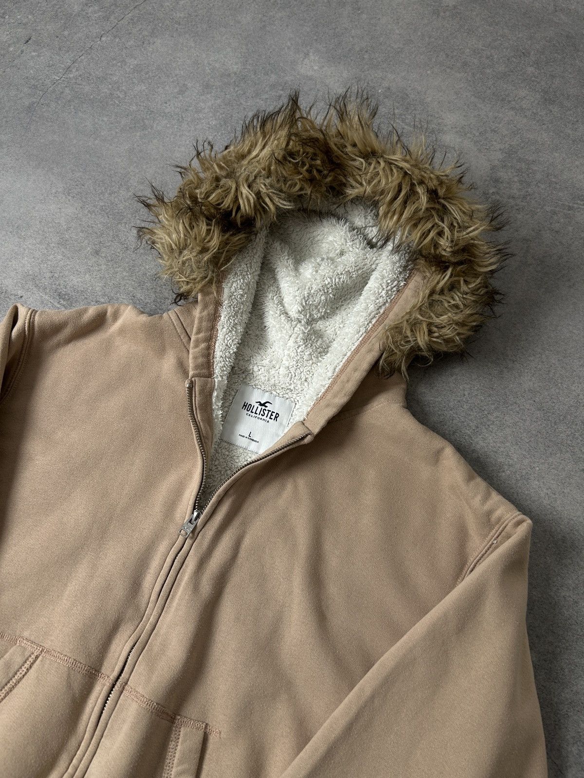 If Six Was Nine Hollister Y2k Fur zip-hoodies LGB style Size US M / EU 48-50 / 2 - 6 Thumbnail