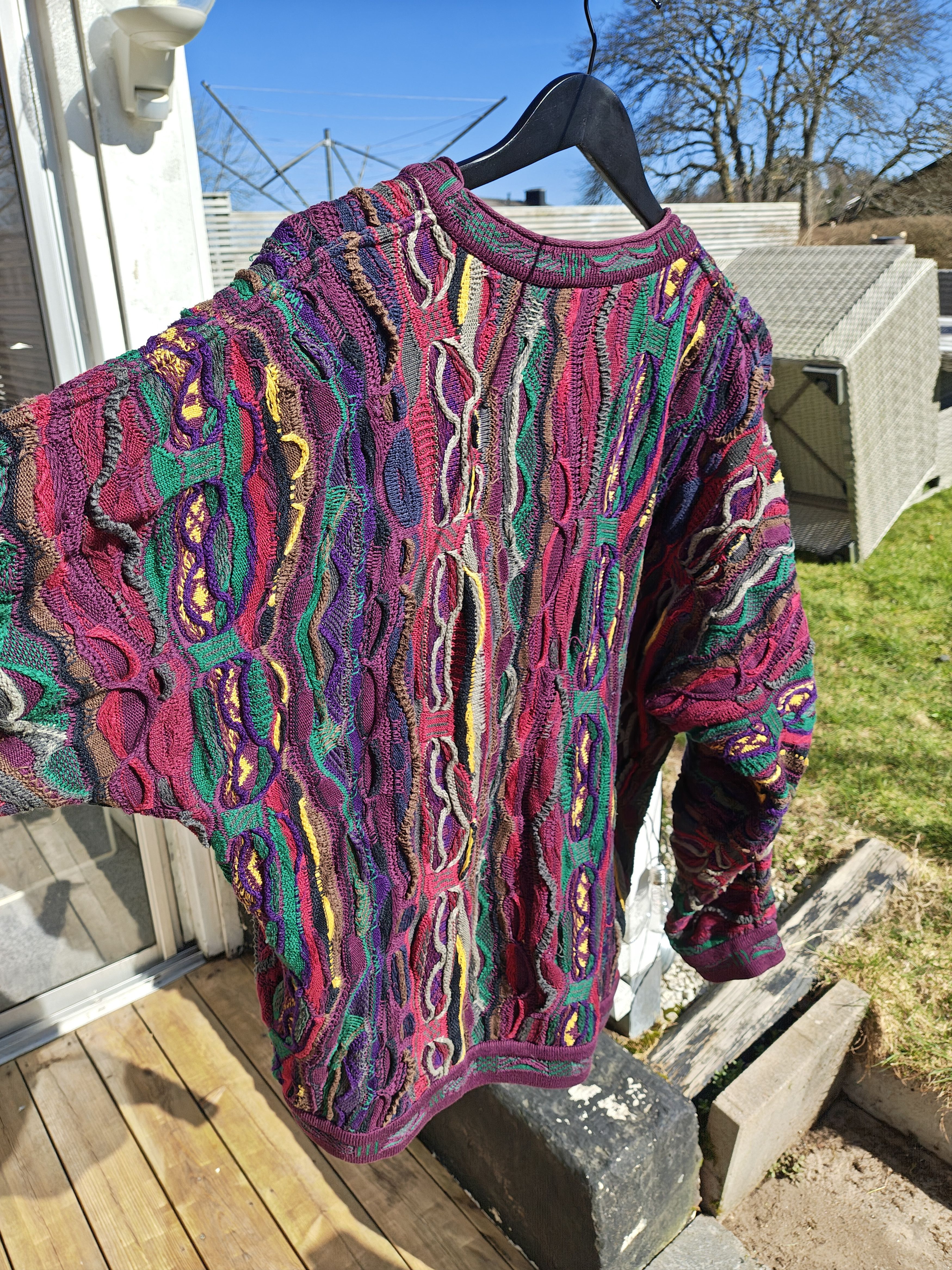 Coogi Coogi Vintage Sweater Burgundy/Purple Size US L / EU 52-54 / 3 - 2 Thumbnail