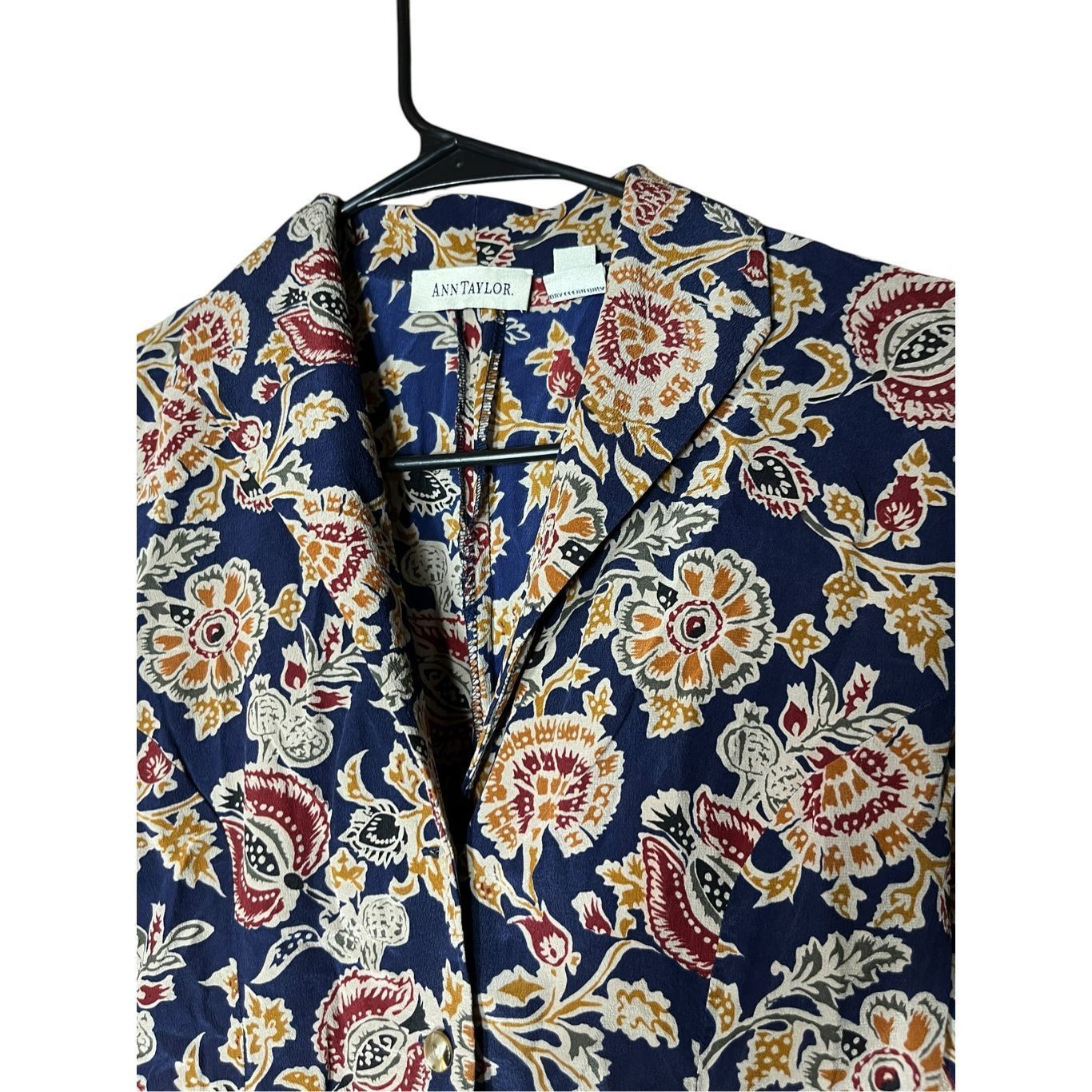 Ann Taylor Vintage Ann Taylor 100% Silk Long Sleeve Maxi Dress Size 2 Size XS / US 0-2 / IT 36-38 - 6 Thumbnail