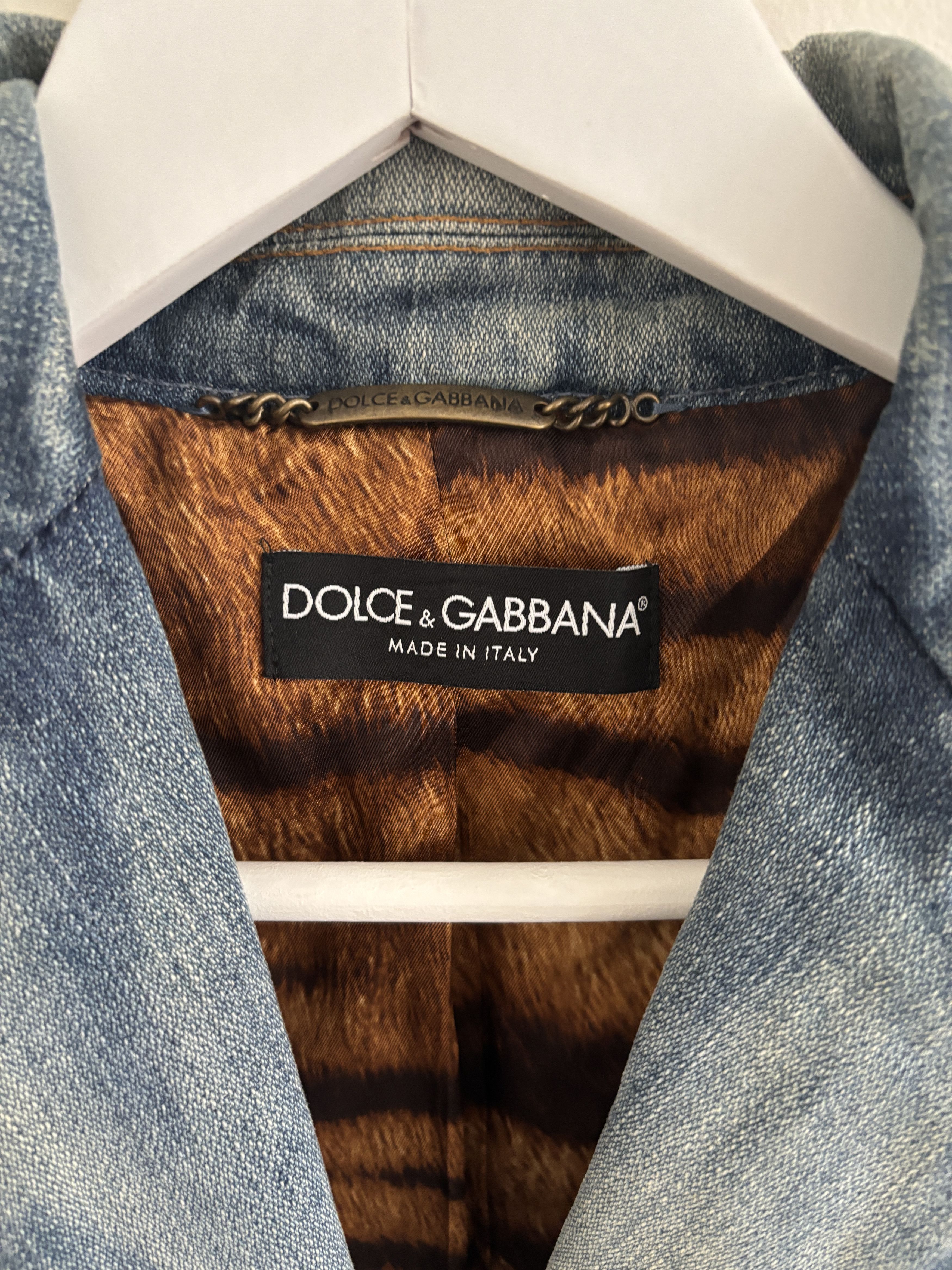 Dolce & Gabbana Dolce & Gabbana Jeans Jacket Size S / US 4 / IT 40 - 5 Thumbnail