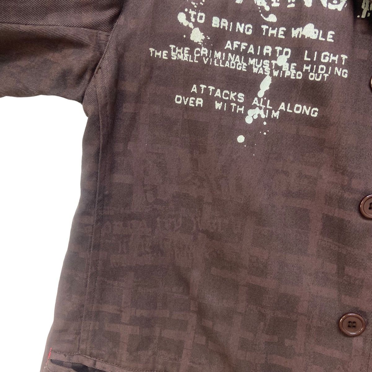 Japanese Brand Japanese Brand Slash Number Skull Punk Street Fashion Jacket Size US S / EU 44-46 / 1 - 14 Thumbnail