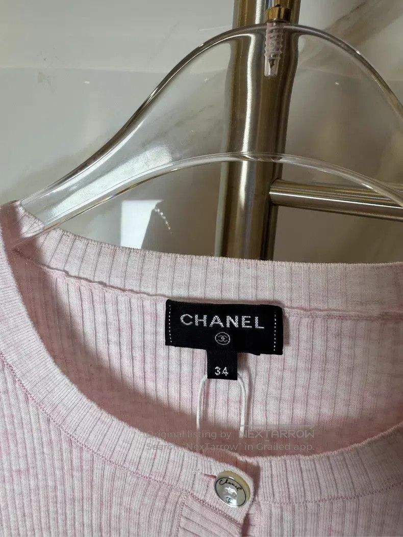 Other Chanel Pink cardigan short sleeve Size XXS / US 00 / IT 34 - 3 Thumbnail