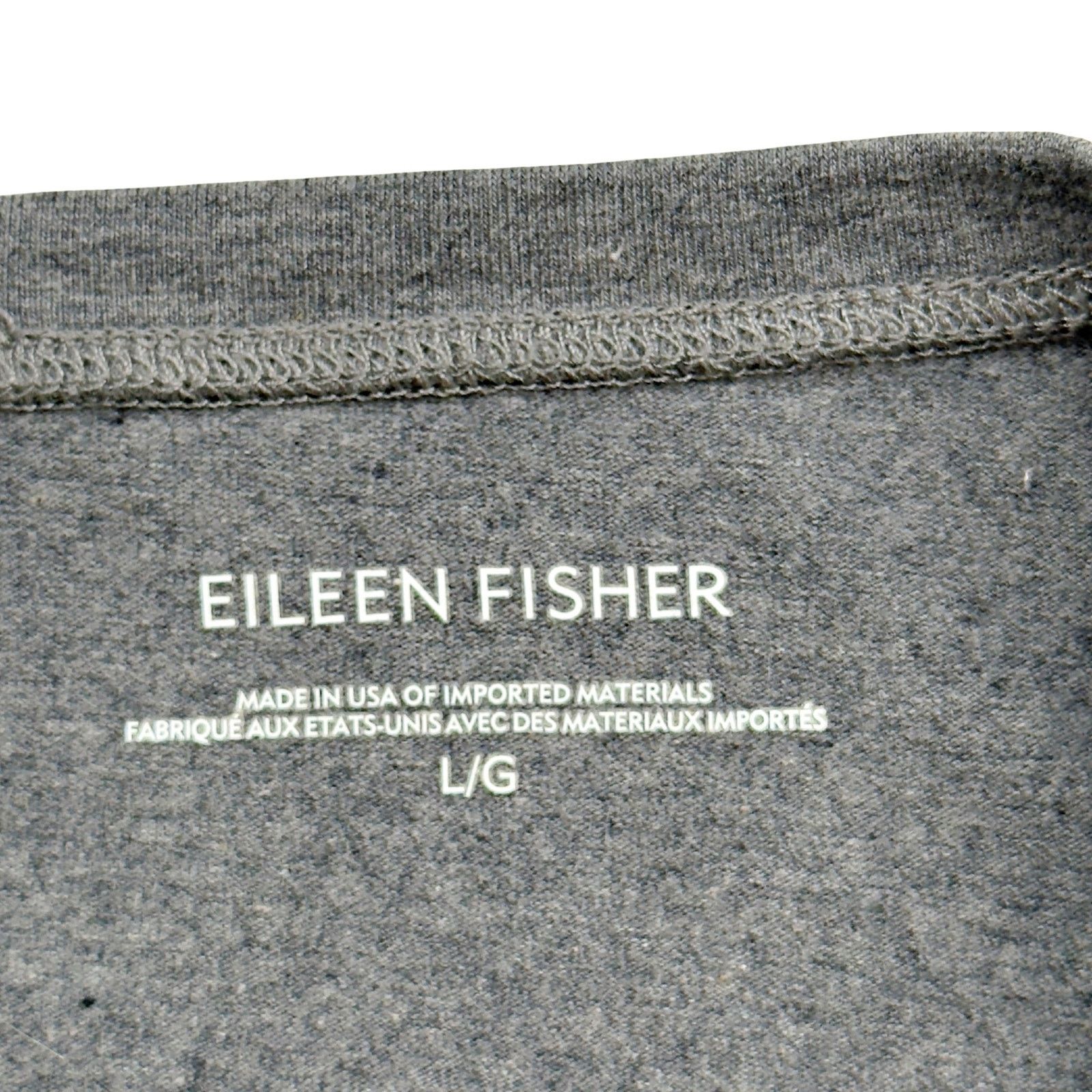 Eileen Fisher Eileen Fisher Organic Cotton Jersey Lantern Dress Moon Grey Size L / US 10 / IT 46 - 5 Thumbnail