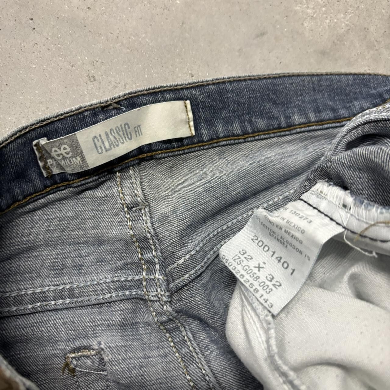 Japanese Brand × Vintage Crazy Vintage Y2K/2000s Grunge Dark Wash Denim Jeans! Size US 32 / EU 48 - 8 Thumbnail