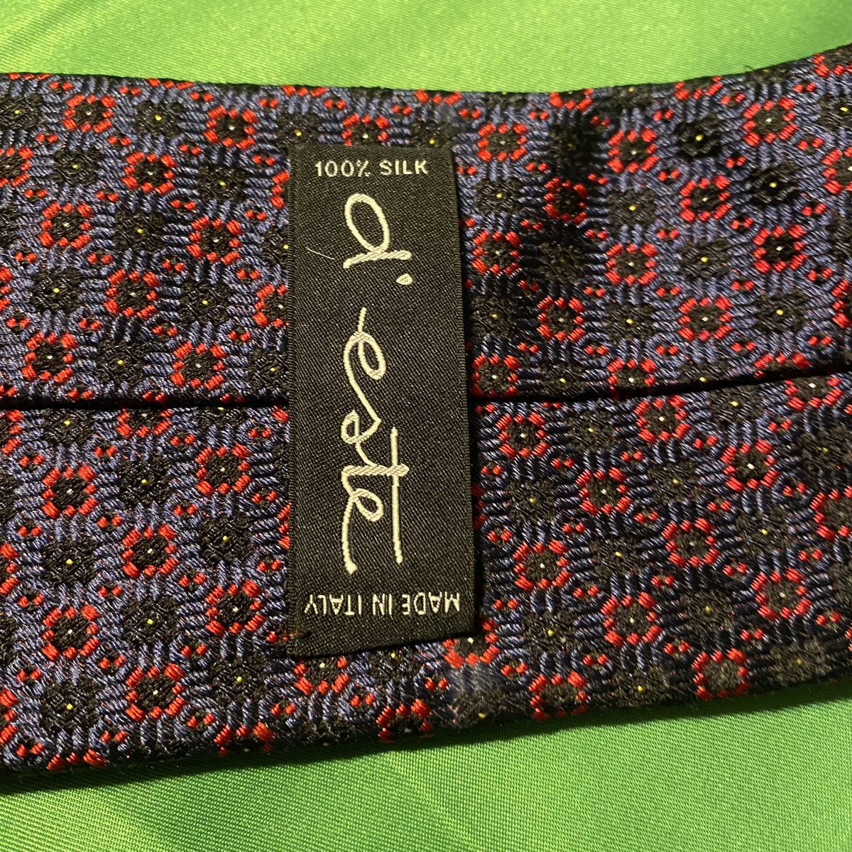 Other Silk Black and Red Bred Tie d’ este made in Italy Size ONE SIZE - 7 Thumbnail