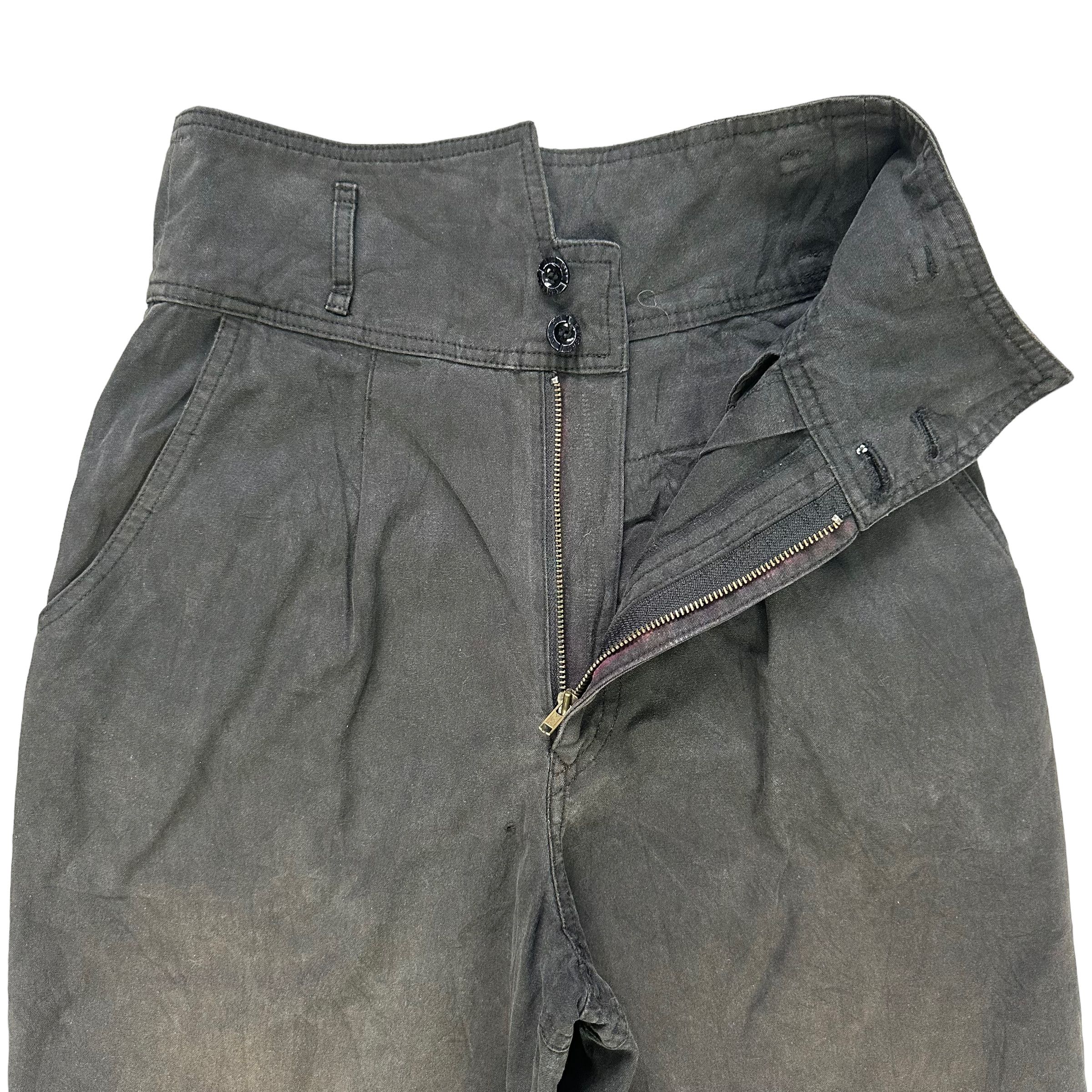 Japanese Brand KENSHO ABE 511 HIGH WAIST QUARTER PANT W25 #8004-71 Size US 26 / EU 42 - 3 Thumbnail