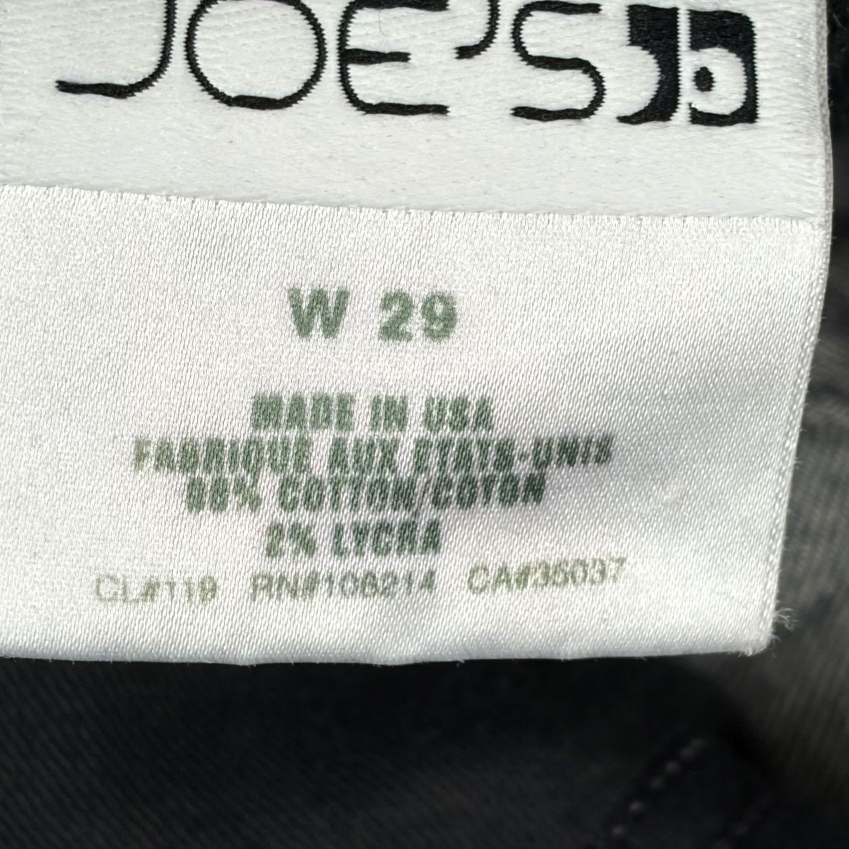 Vintage Joe's Jeans Womens Jeans Bootcut 29 Dark Wash Low Rise Charcoal Grey 5-Pocket Denim Cotton Blend Spandex USA Mens? Size 29" - 7 Thumbnail