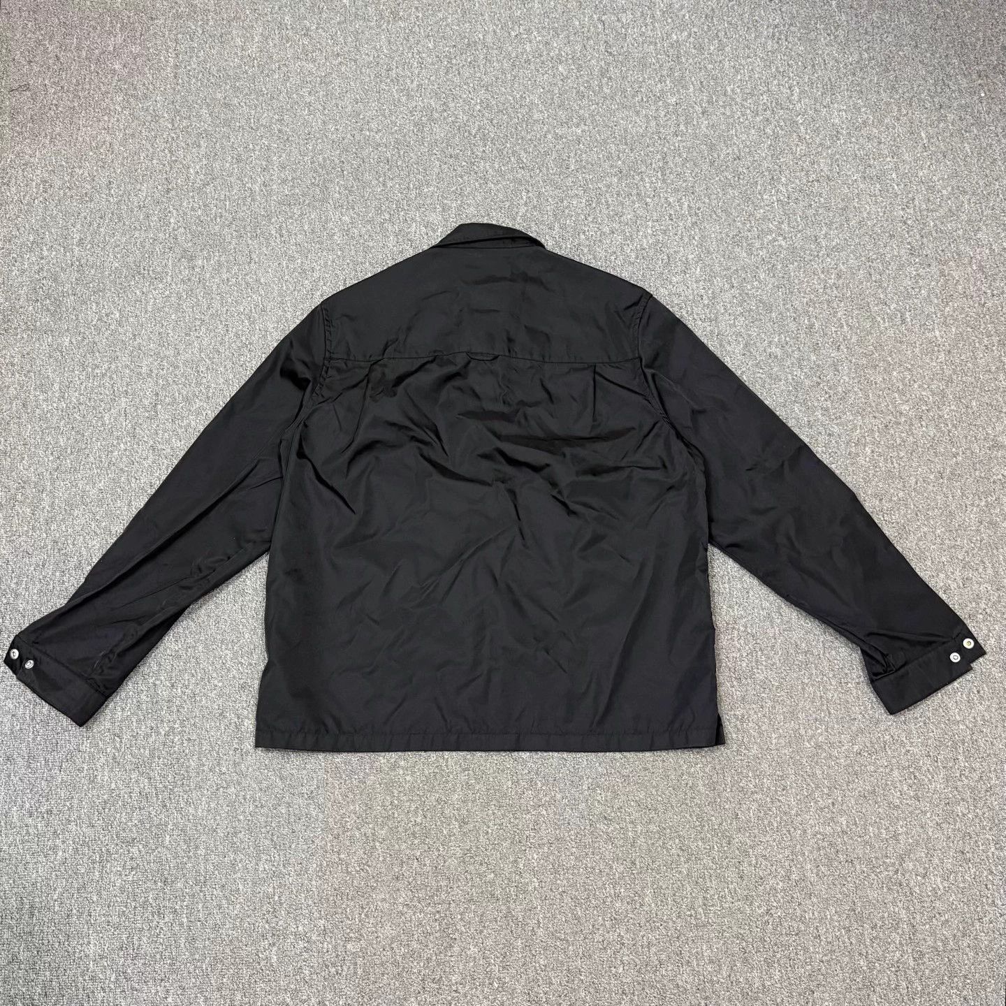 Prada Prada Recycled Nylon Triangle Logo Black Zip Jacket L Size US L / EU 52-54 / 3 - 2 Thumbnail