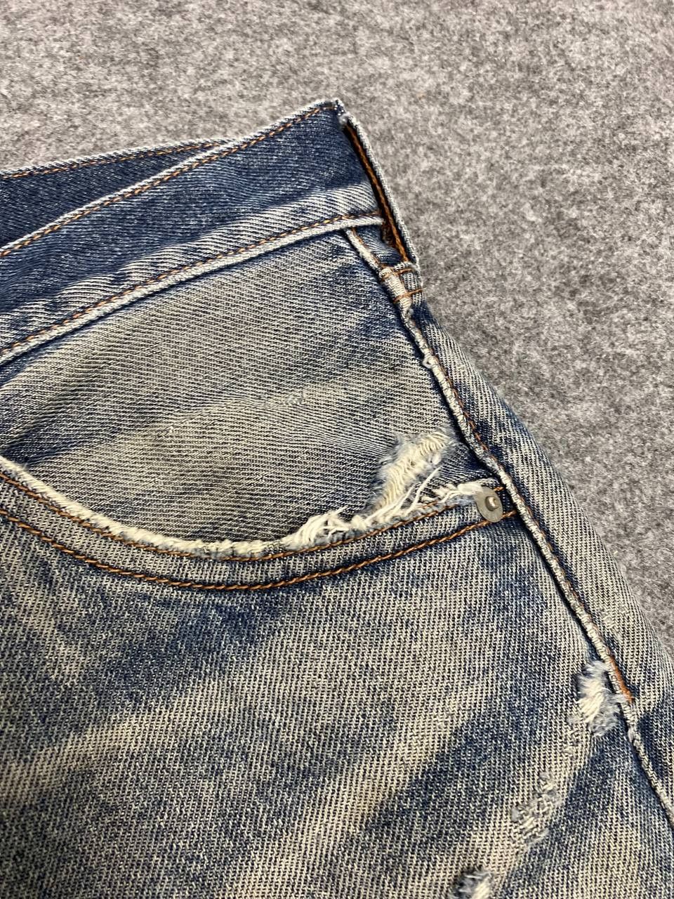 Japanese Brand vintage japanese brands distressed denim nice design Size US 33 - 13 Thumbnail