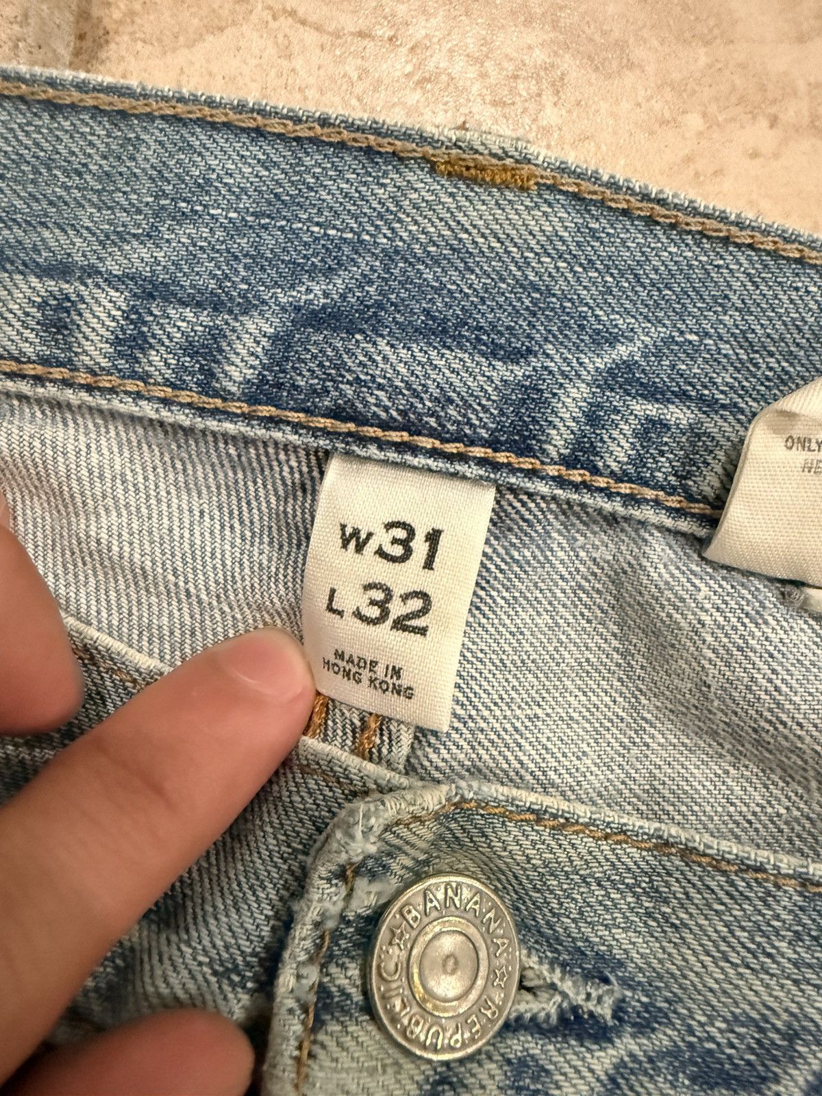 Vintage Vintage Banana Republic Bootcut Jeans Size US 31 - 2 Thumbnail