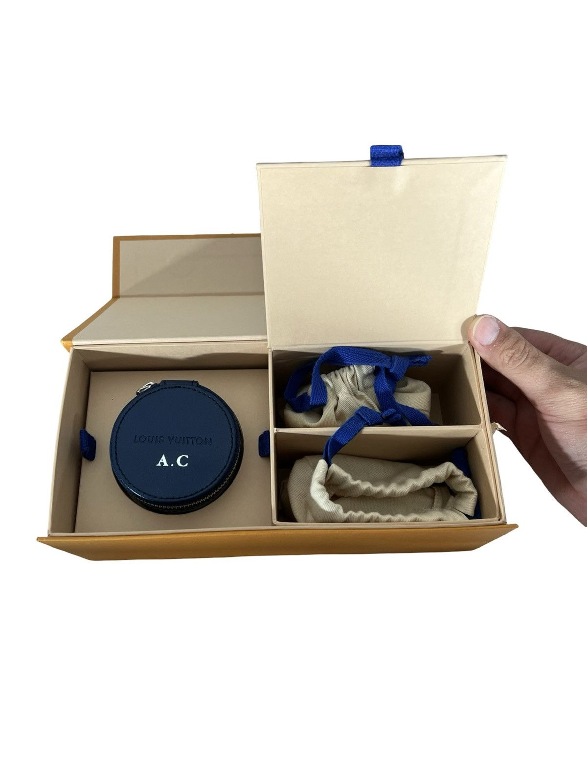 Louis Vuitton Louis Vuitton Wireless Earbuds w/ Monogram Case – Navy Size ONE SIZE - 1 Thumbnail