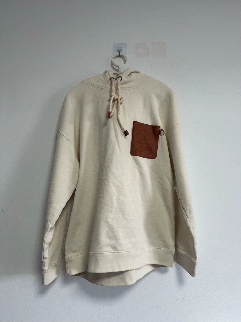Loewe LOEWE Miumium white leather hooded hoodie Size M / US 6-8 / IT 42-44 - 1 Thumbnail