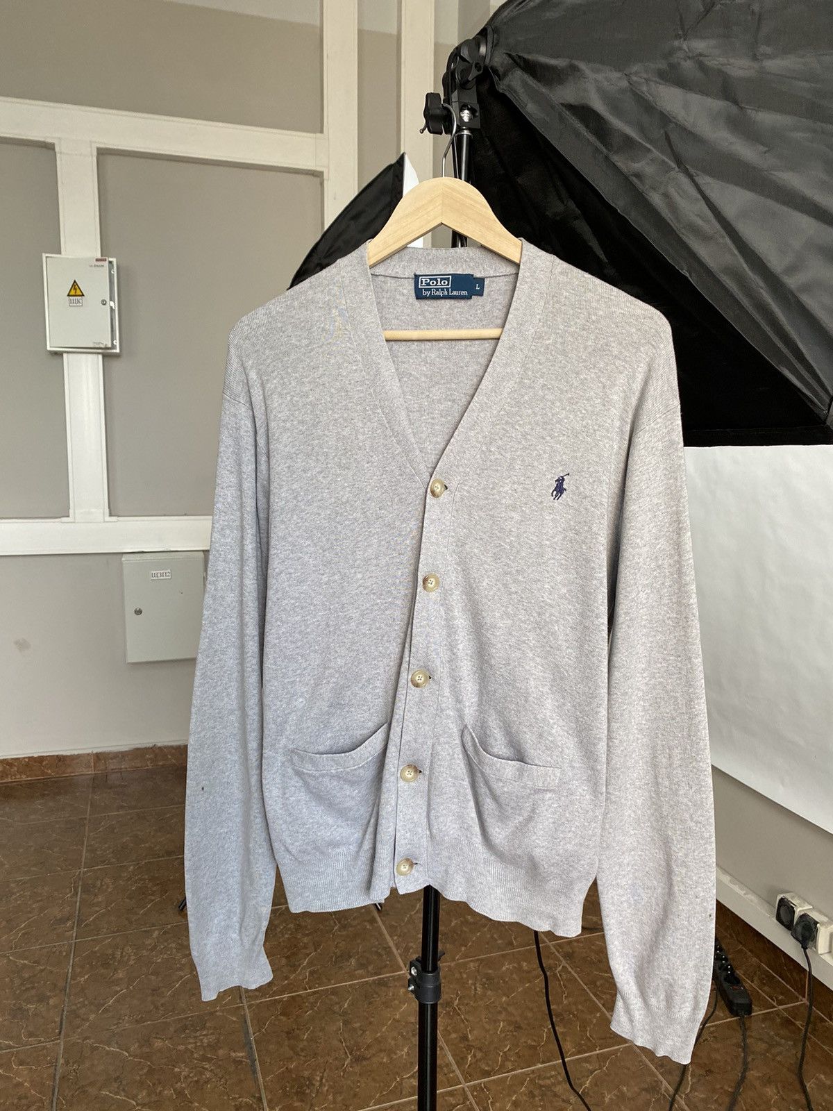 Polo Ralph Lauren Vintage 90s Ralph Lauren Knitted Cardigan Sweater rare retro Size US L / EU 52-54 / 3 - 1 Thumbnail