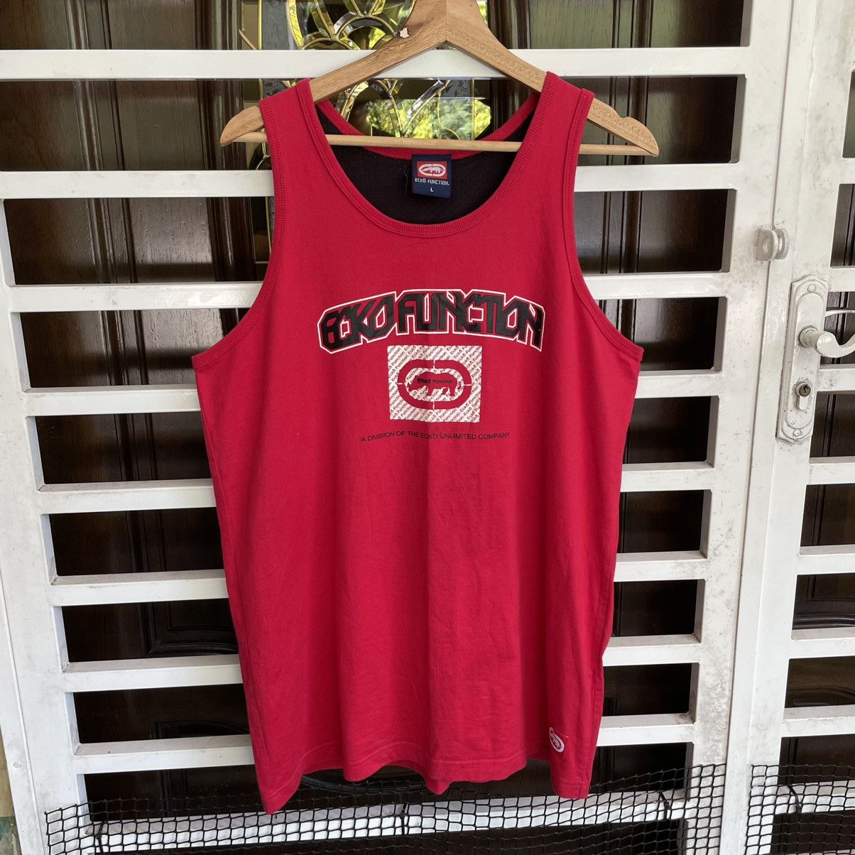 Ecko Unltd. × Marc Ecko × Rap Tees Vintage ECKO Unltd Sleeveless Big Logo 90s Rap Hip Hop 🍒 Size US L / EU 52-54 / 3 - 1 Thumbnail