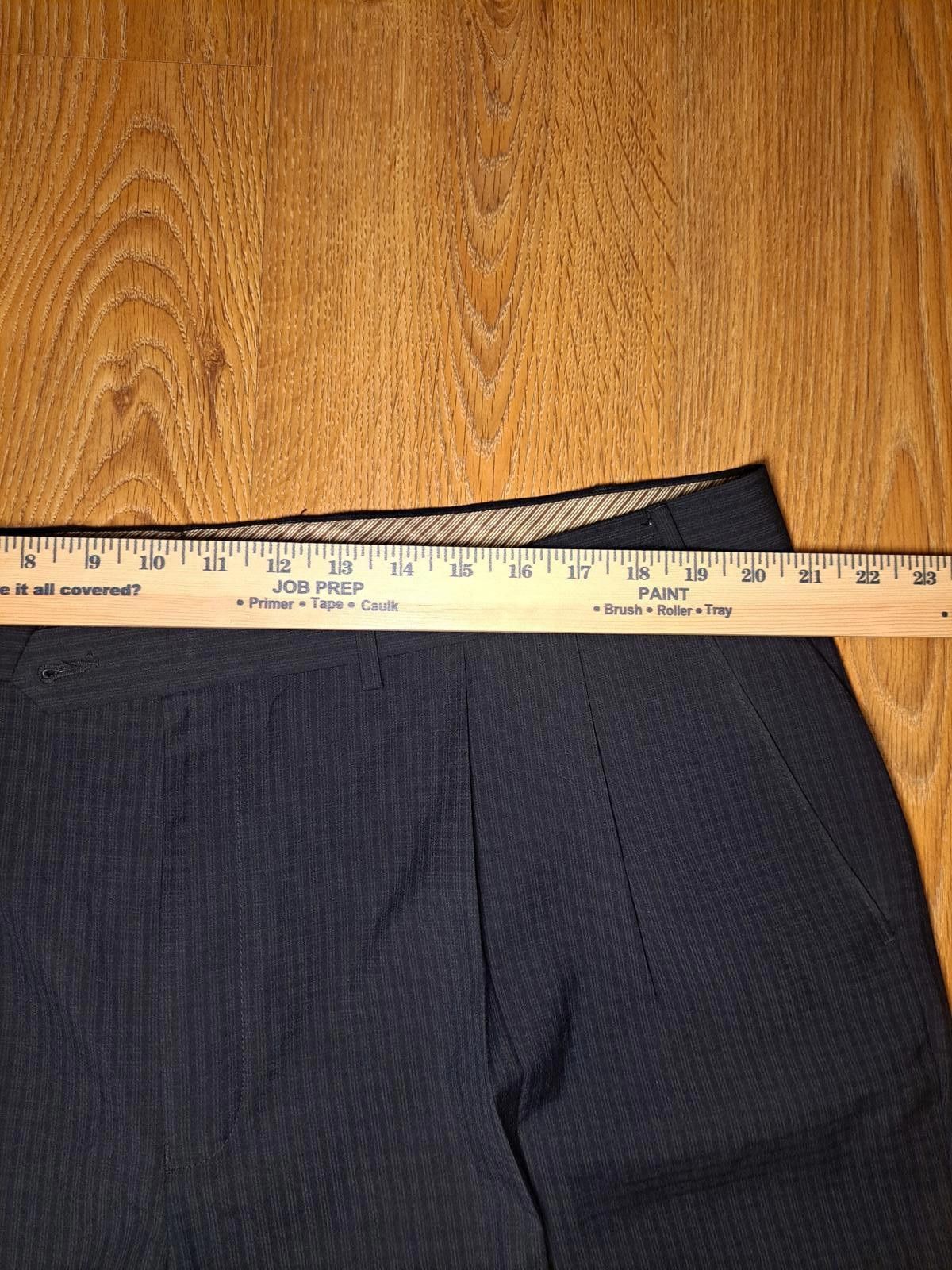 Polo Ralph Lauren Ralph Lauren Dress Pants Mens 42x30 Black Plaid Pleated Size 50R - 8 Thumbnail