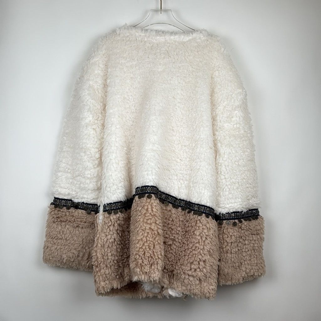 Other Endless Rose Boho Sherpa Teddy Cream Tan Jacket Large Size L / US 10 / IT 46 - 6 Thumbnail