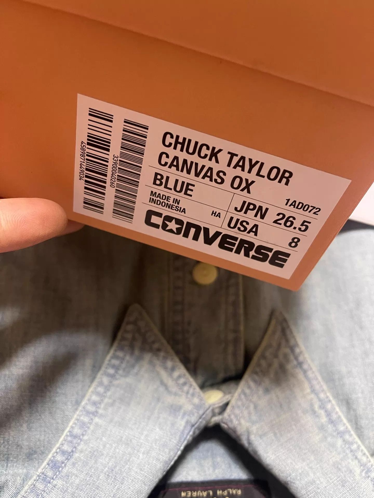 Converse CONVERSE ADDICT CT Canvas Ox 26SS Sky Blue US8 265 Size US 8 / EU 41 - 5 Thumbnail