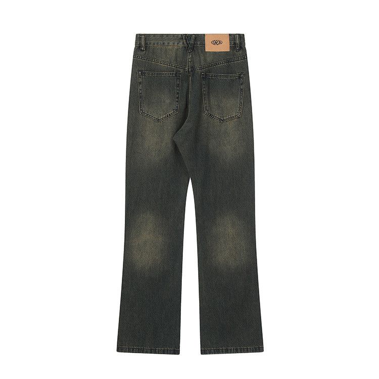 Vintage Retro distressed washed men's loose street jeans machete Size US 32 / EU 48 - 2 Thumbnail