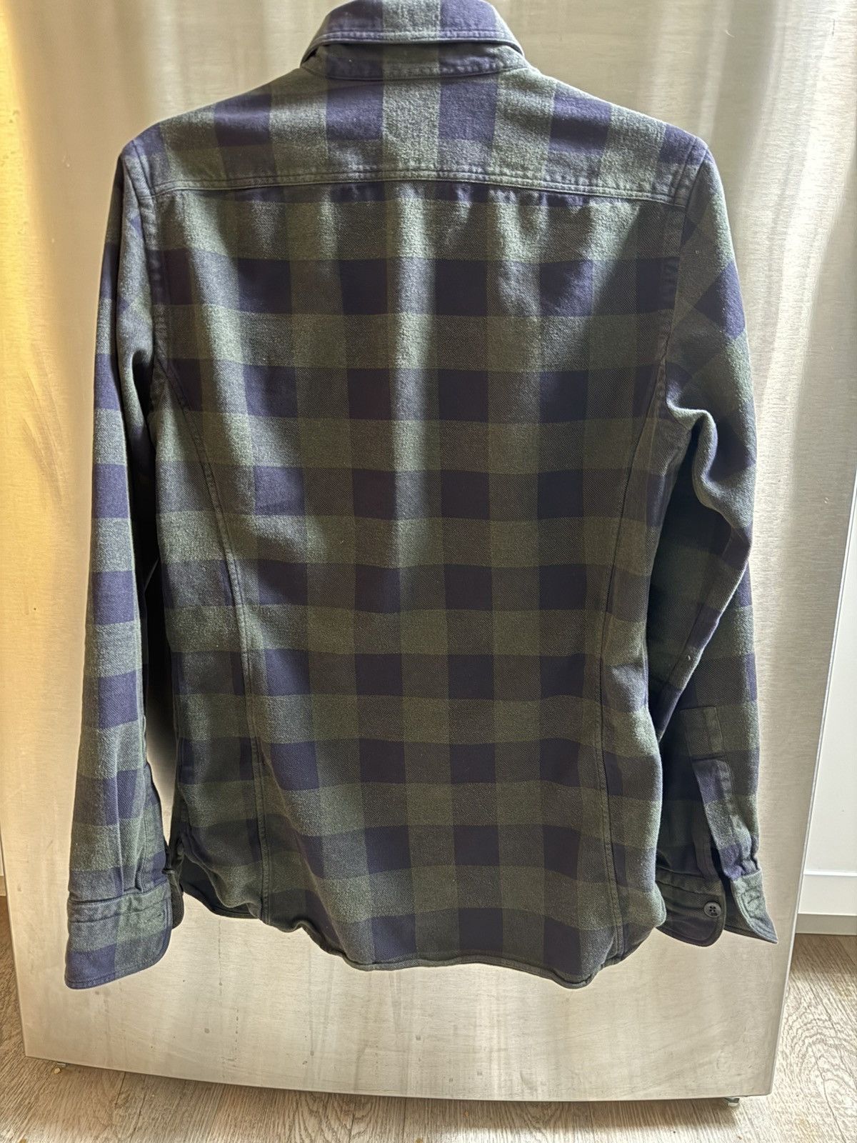 Tom Ford Tom Ford Flannel Short Size 38 Green/Navy Plaid Size US S / EU 44-46 / 1 - 2 Thumbnail