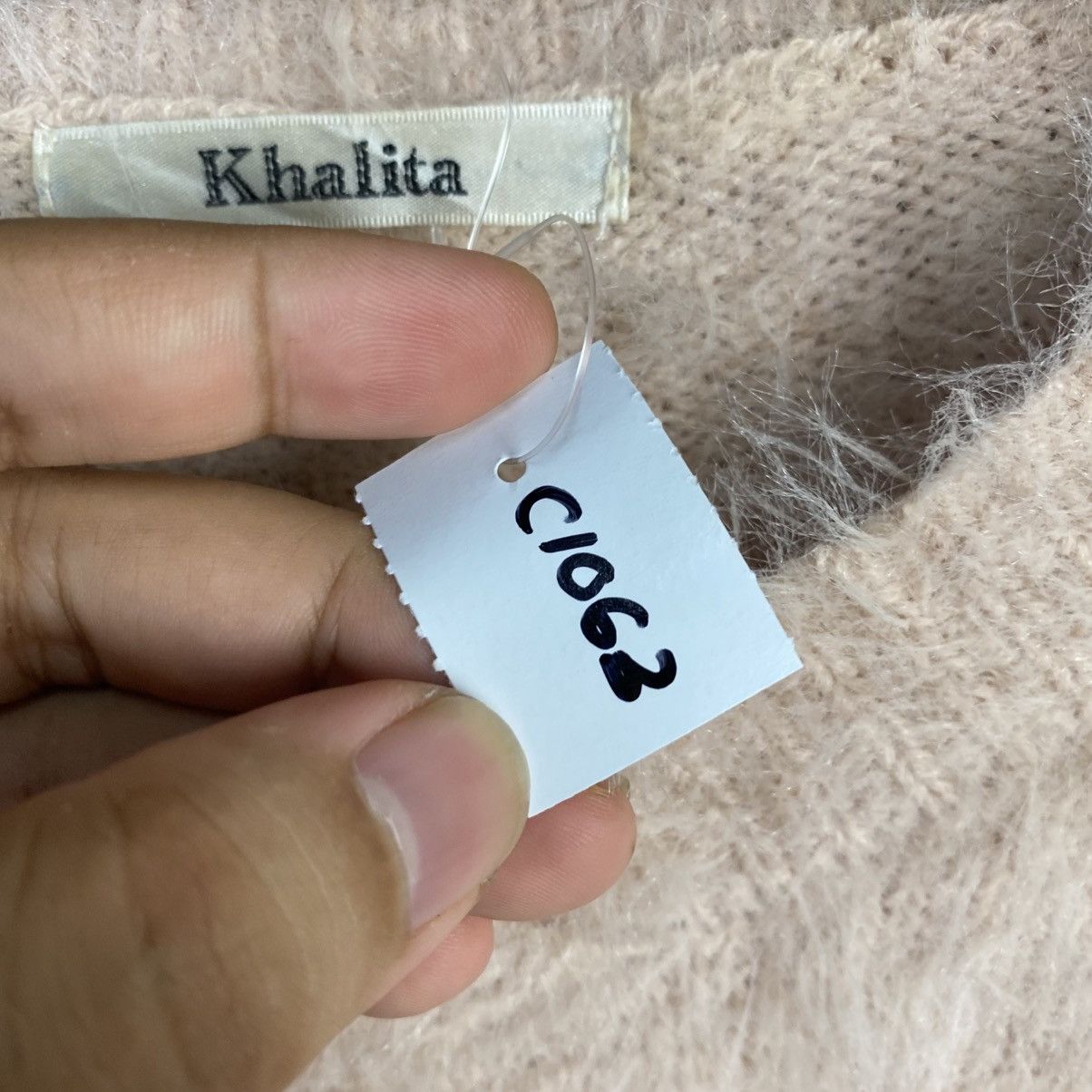Japanese Brand DL Khalita Pink fur shaggy Knitwear #C1063 Size M / US 6-8 / IT 42-44 - 10 Thumbnail