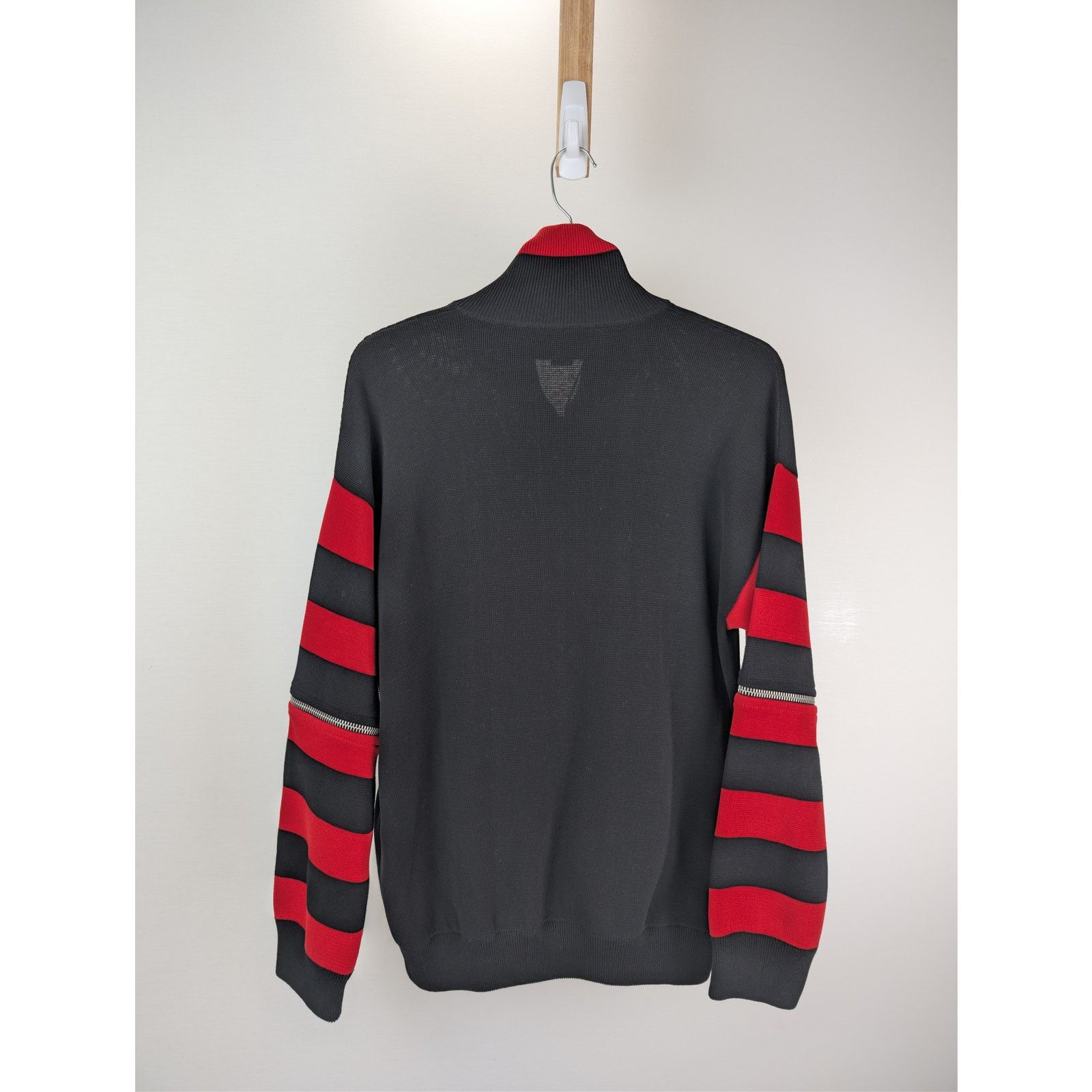 Gucci o1rshd1 Cotton Long Sleeve Bomber Jacket in Black/Red Size US XL / EU 56 / 4 - 12 Thumbnail