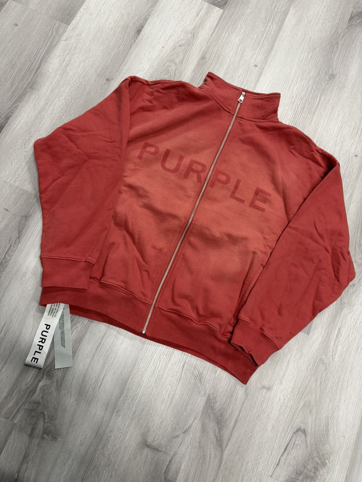 Purple Brand Purple Brand Terry Zip Front Jacket New Coral Size US M / EU 48-50 / 2 - 1 Thumbnail