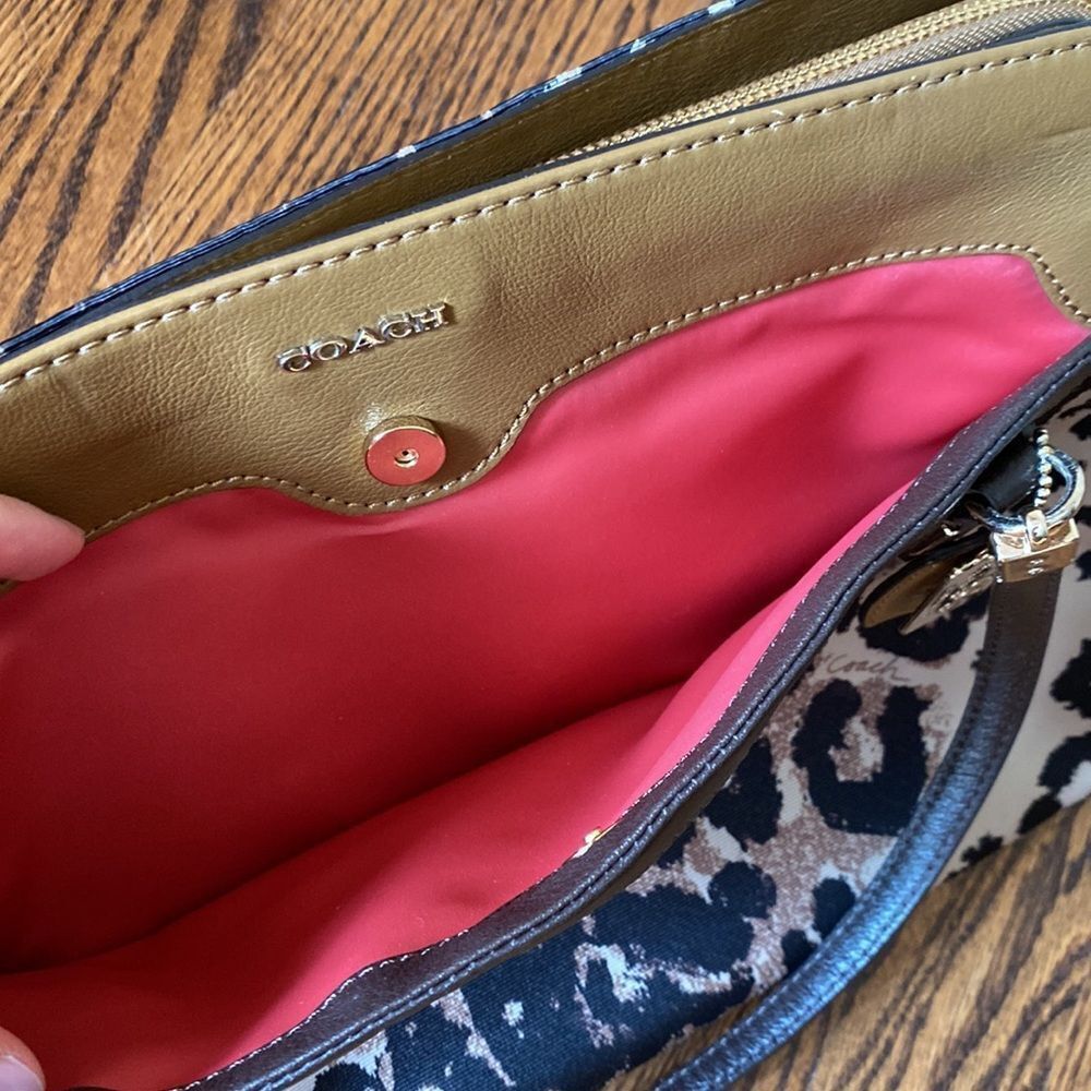 Coach Coach Madison Kimberly Ocelot Print Carry All Handbag 25207 Size ONE SIZE - 9 Thumbnail