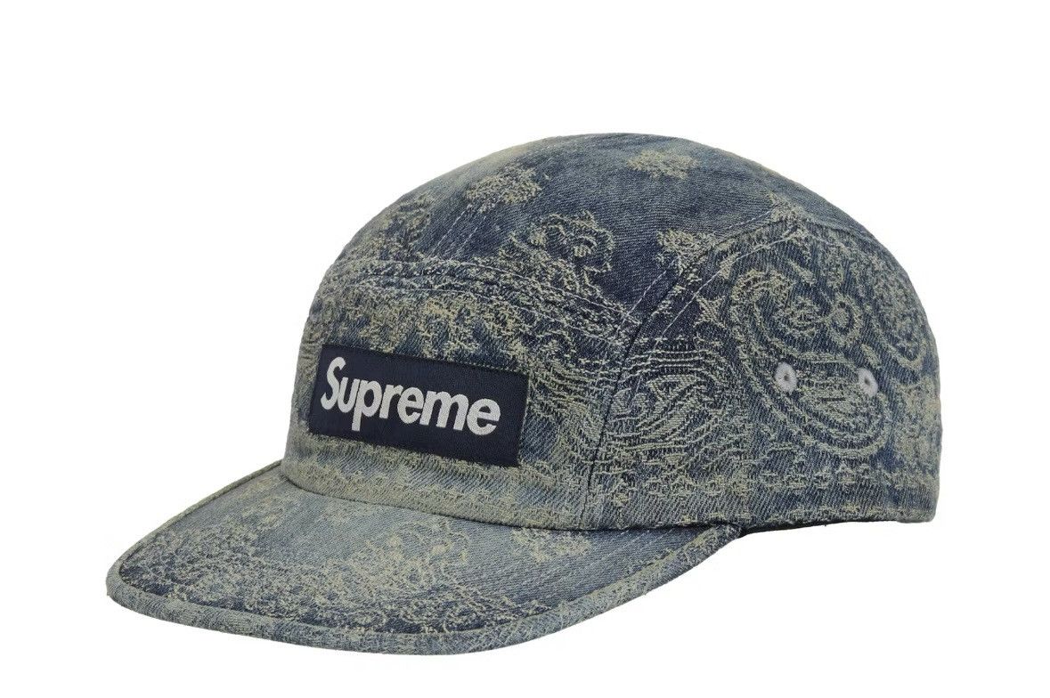 Supreme Supreme Bandana Jacquard Denim Camp Cap Size ONE SIZE - 1 Thumbnail