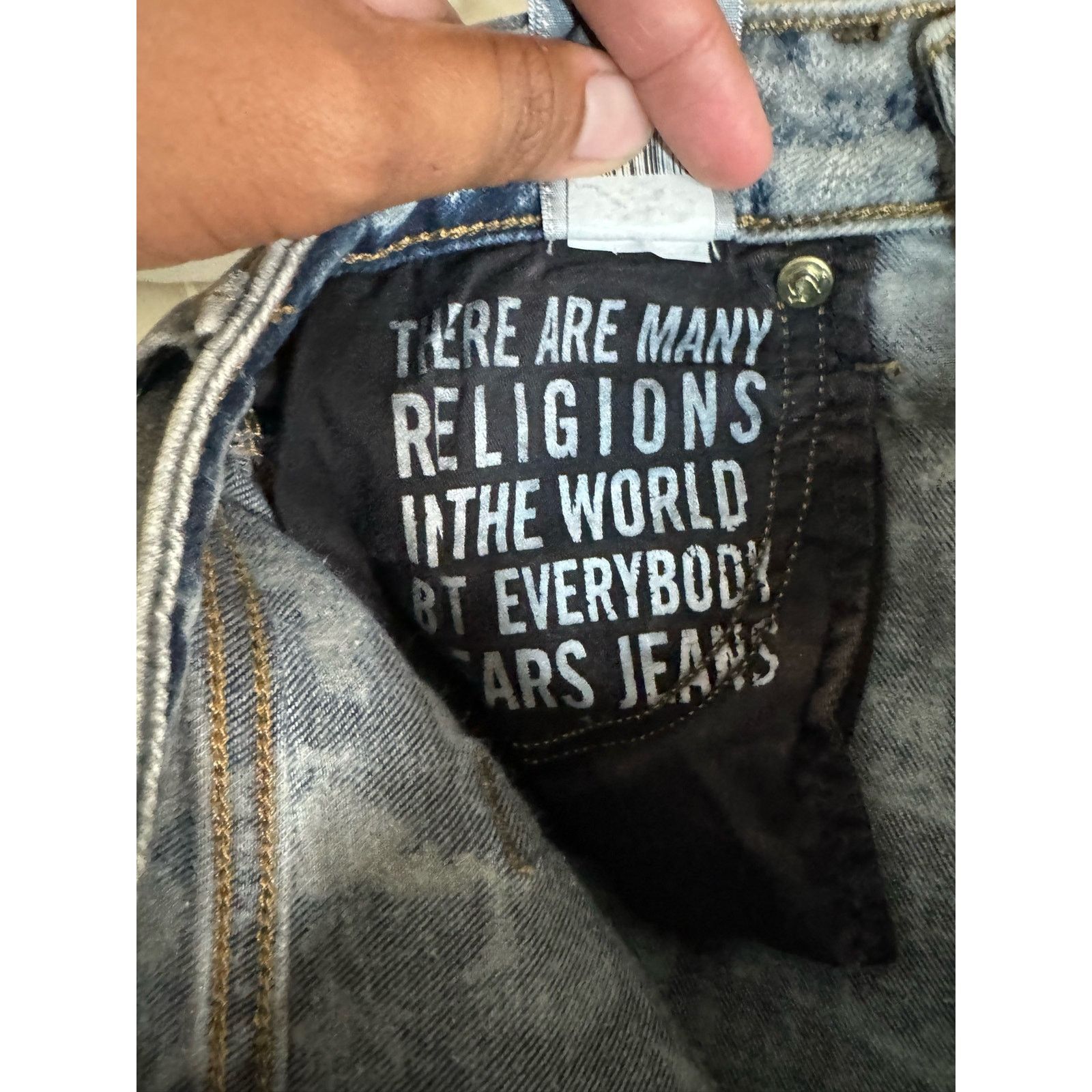 True Religion True Religion Jennie Curvy Skinny Jean Marble Moon Women 31" Size 31" - 12 Thumbnail