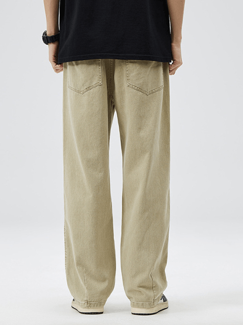 Japanese Brand Washed high street casual straight drawstring jeans Size US 32 / EU 48 - 2 Thumbnail