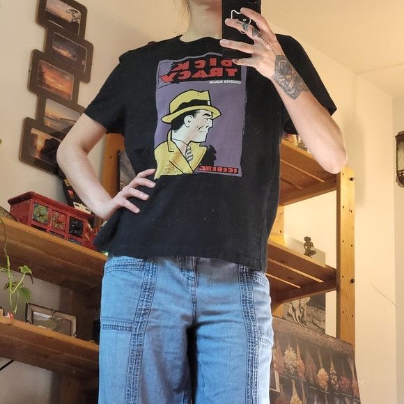 Iceberg Iceberg Gilmar Dick Tracy 2006 Black Tshirt - M Size M / US 6-8 / IT 42-44 - 7 Thumbnail