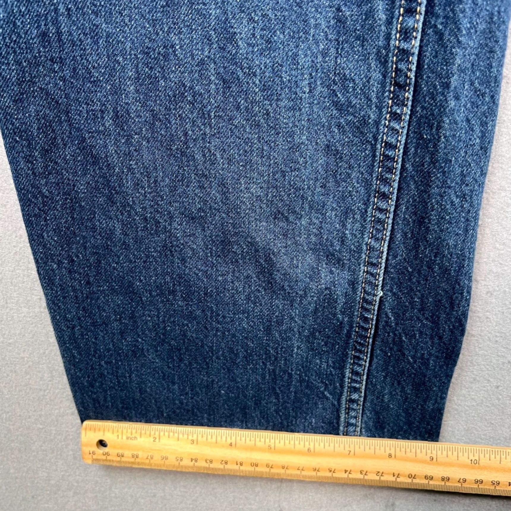 Zara Zara Womens Jeans Buckle Back High-Waisted Straight-Leg Blue Denim 4 Adult Womens 28 in Zip 5-Pocket USA 90s Vintage N/A Size 27" / US 4 / IT 40 - 7 Thumbnail