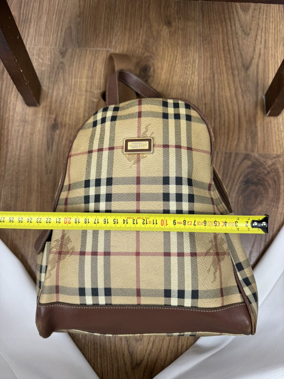Burberry Leather backpack Burberry Nova Check y2k original item Size ONE SIZE - 5 Thumbnail