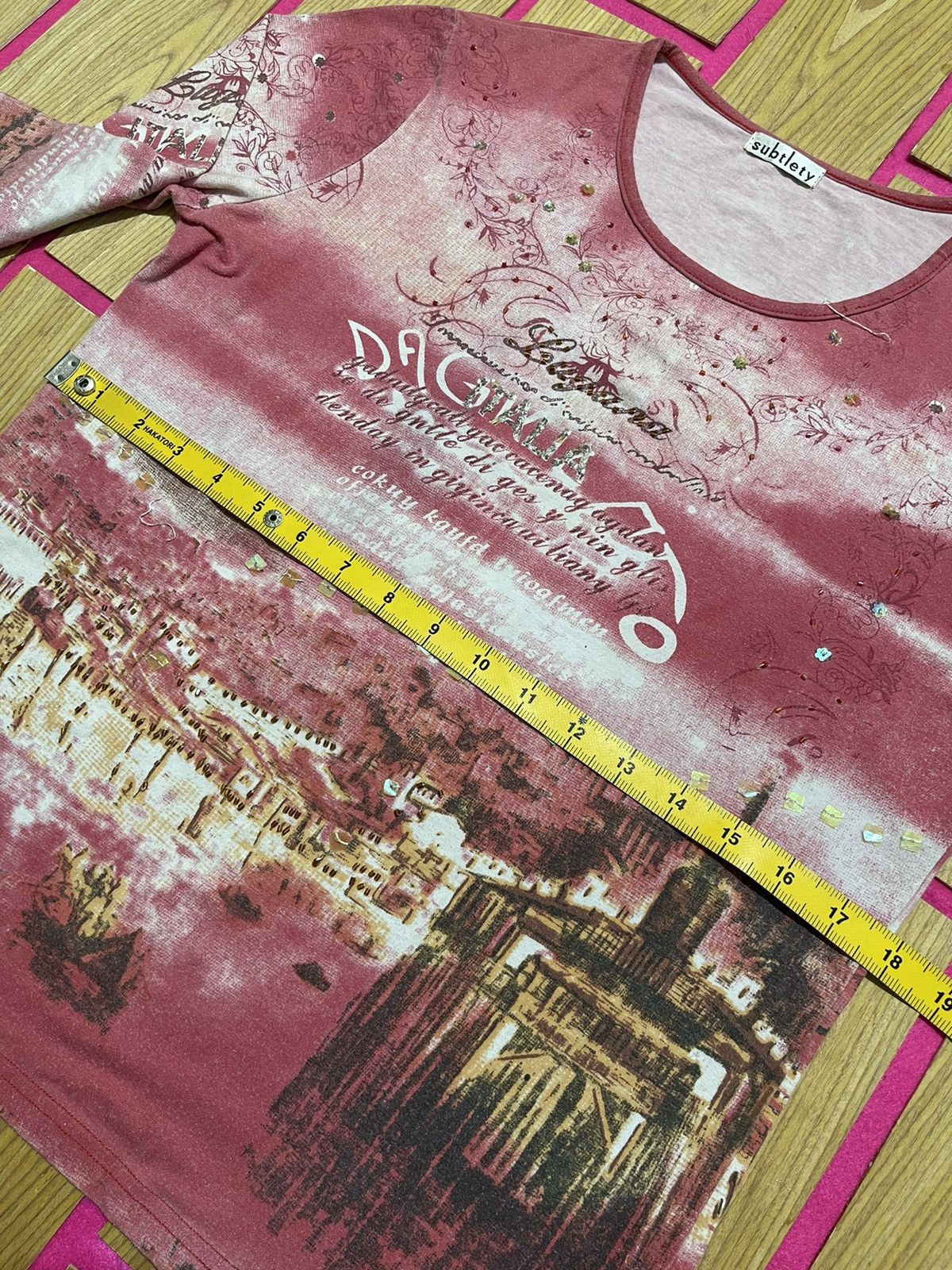 If Six Was Nine Y2K SUBTLETY long sthirt design rare vintage style Size US M / EU 48-50 / 2 - 11 Thumbnail