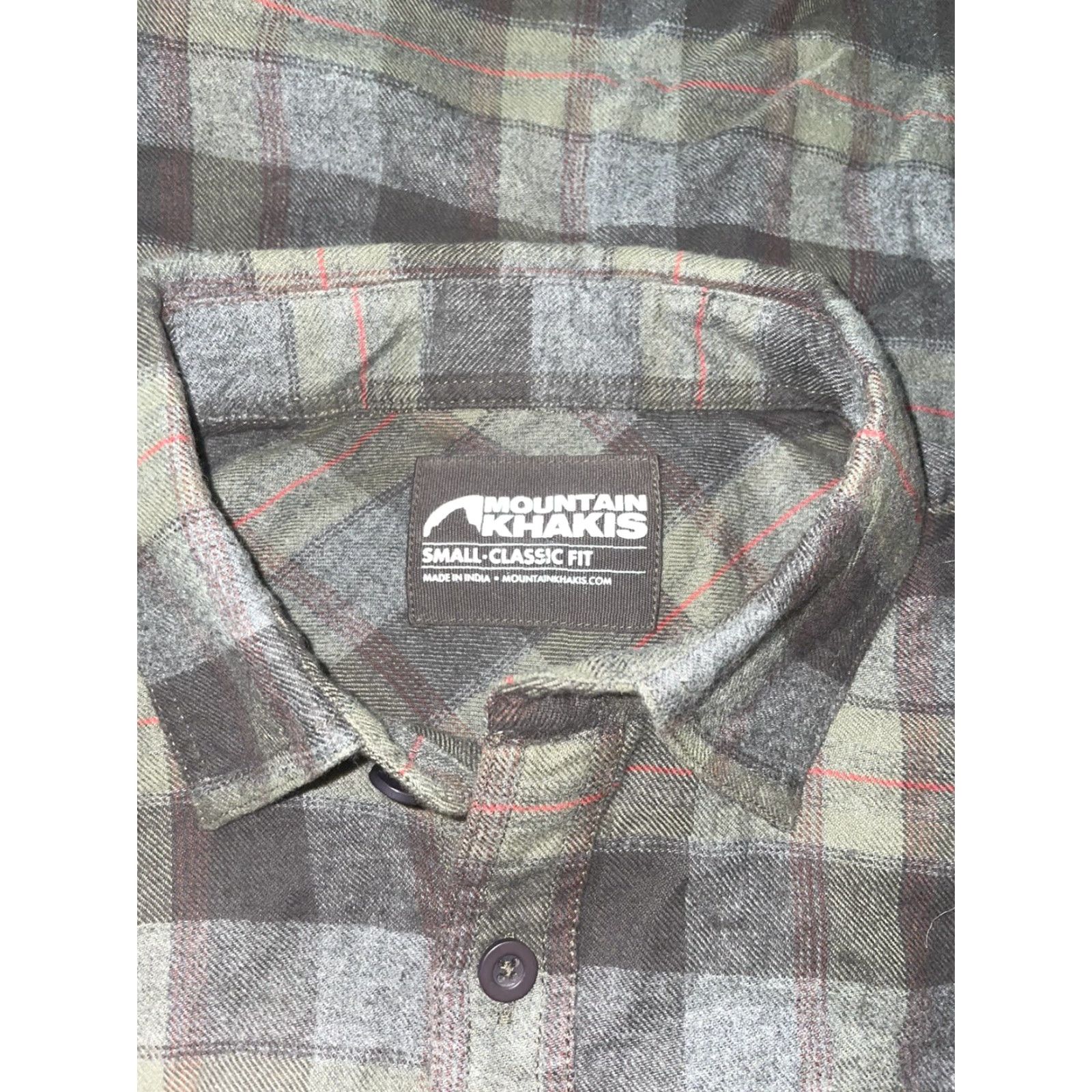 Mountain Khakis Mountain Khakis Shirt Mens S Button-Down Long Sleeve Plaid Dark Green Classic Fit Green Button-Up Size US S / EU 44-46 / 1 - 6 Thumbnail
