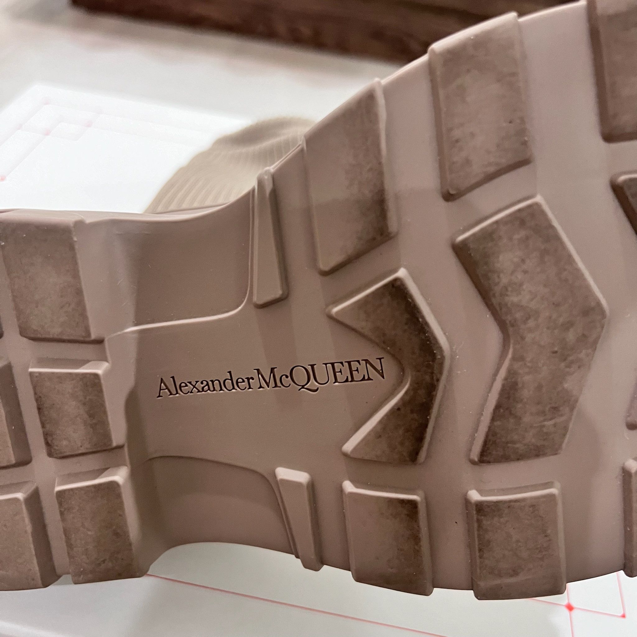 Alexander McQueen Alexander McQueen H Boot Tread Slick Beige / Tan Sock Boots Size US 8 / EU 41 - 9 Thumbnail