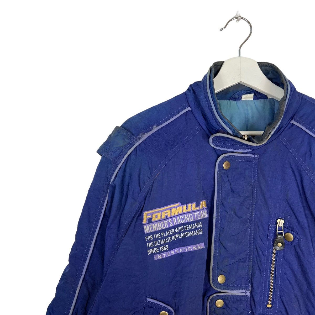 Japanese Brand 🔥 VINTAGE FORMULA MEMBER RACING TEAM BOMBER JACKET Size US L / EU 52-54 / 3 - 7 Thumbnail