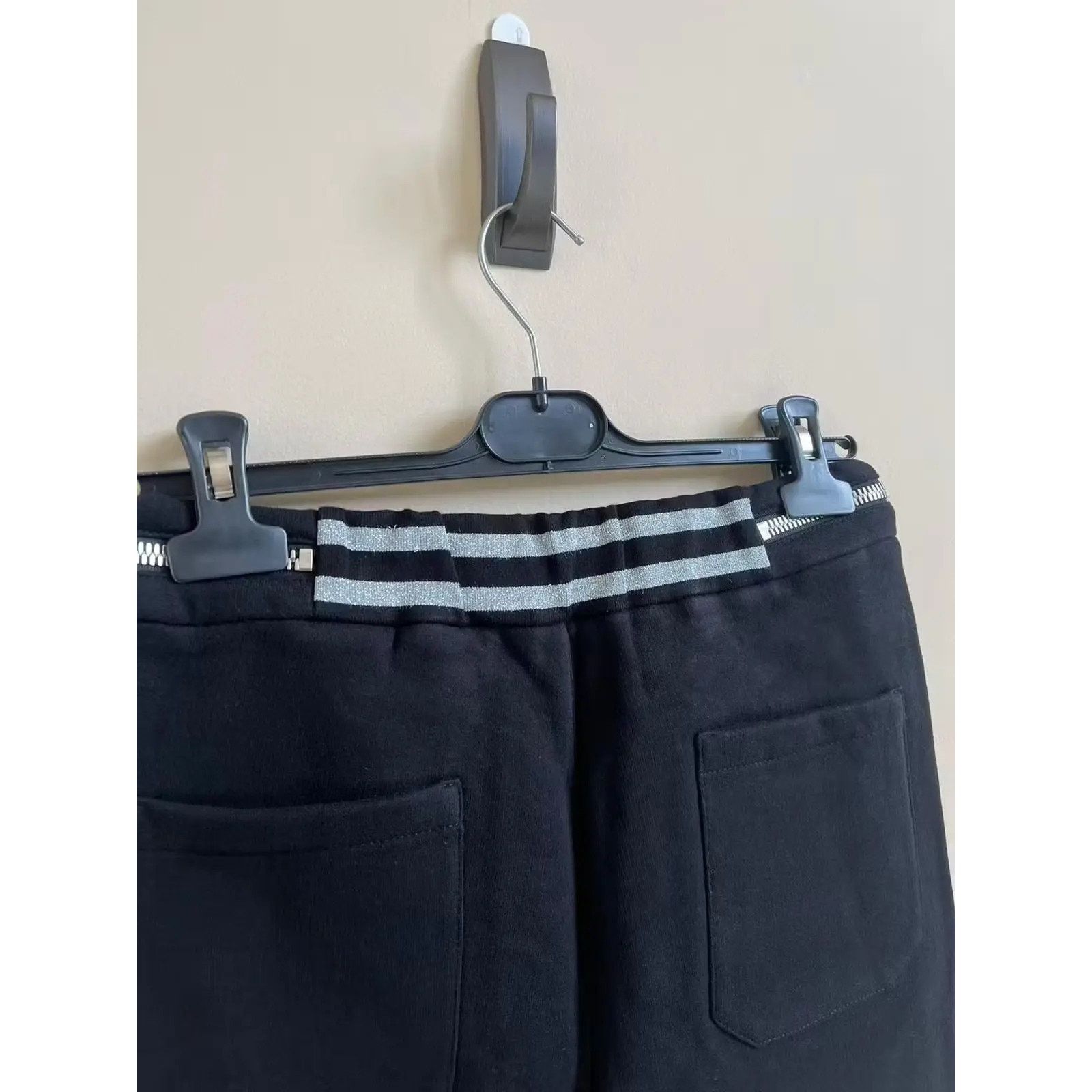 Balmain o1rshd1 Biker Sweat Pants With Silver Waist Band in Black Size US 30 / EU 46 - 13 Thumbnail