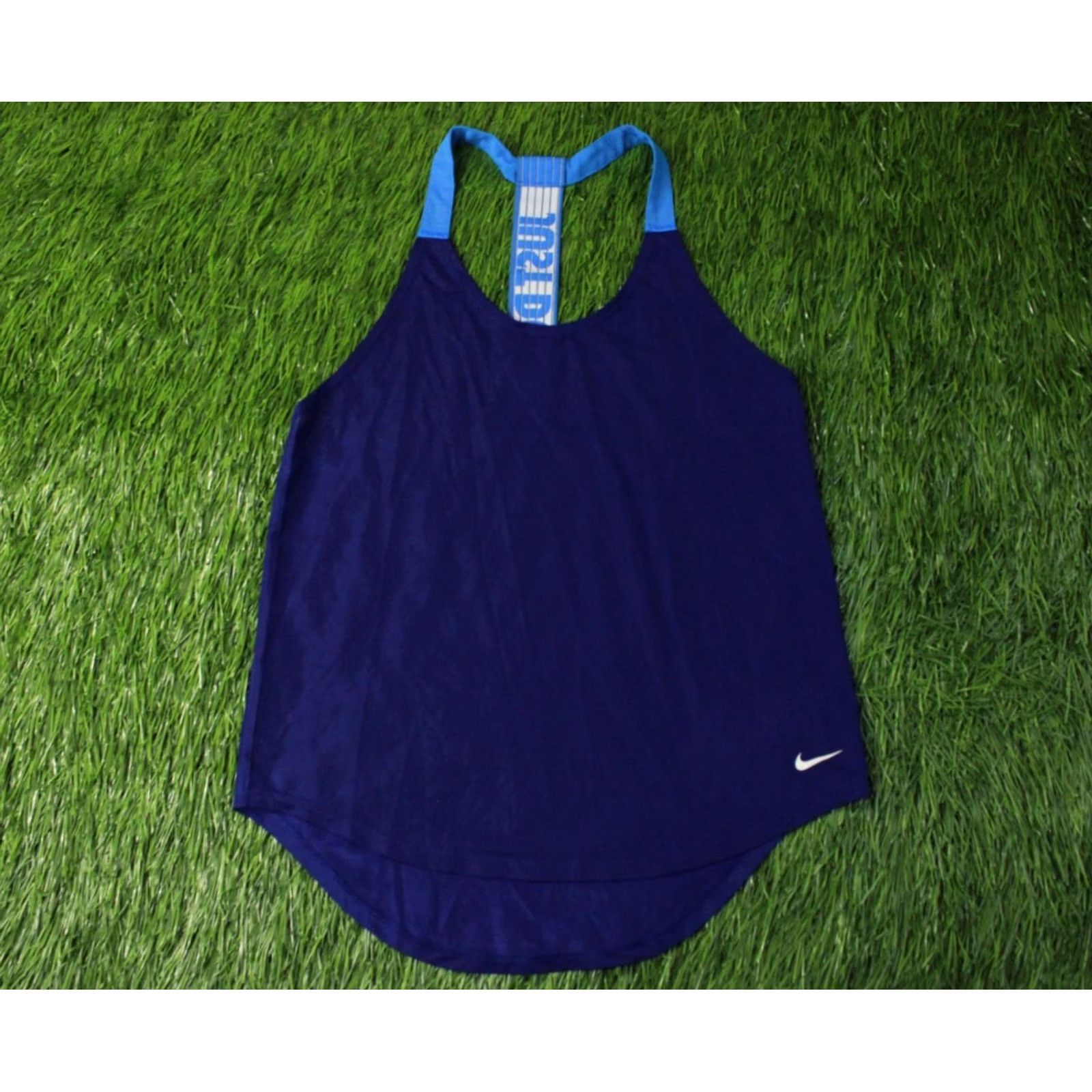 Nike NIKE DRI-FIT JUST DO IT ORIGINAL 2016 WOMEN VEST SLEEVELESS SHIRT JERSEY SIZE S Blue Size S / US 4 / IT 40 - 2 Thumbnail
