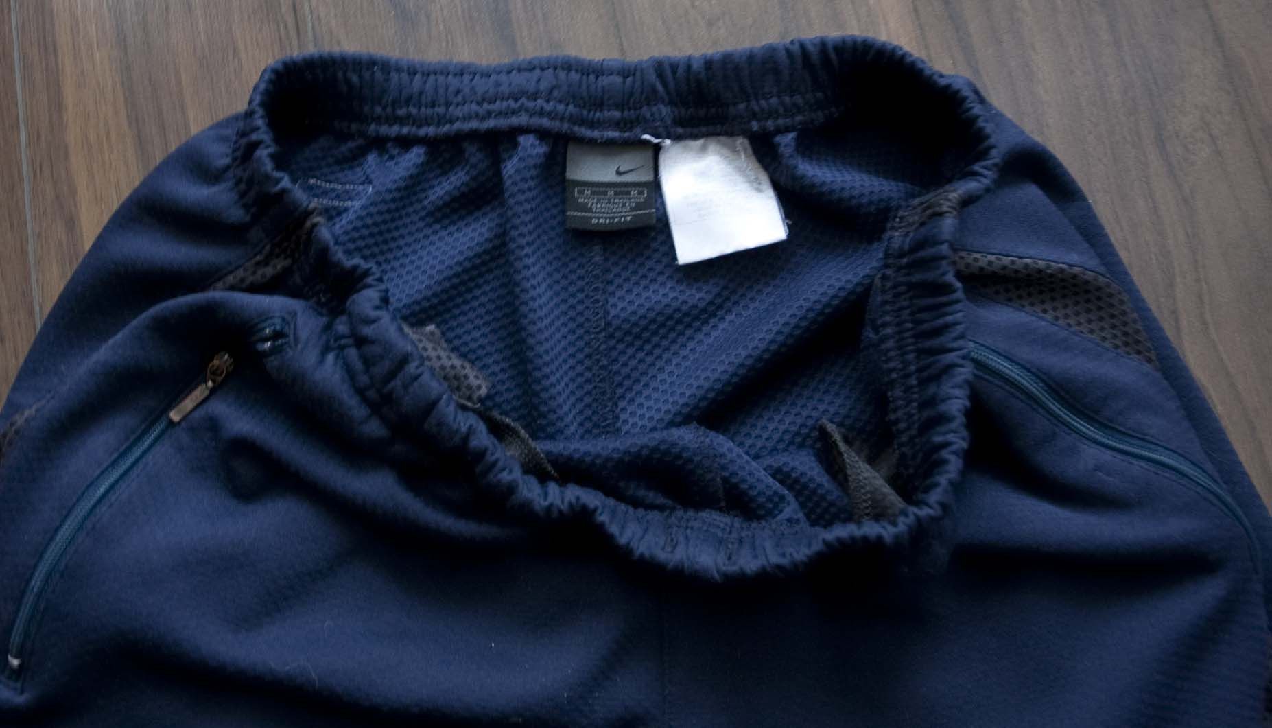 Nike × Vintage Nike Track Pants Y2K Size M/ 33x29 Dark Blue Size US 33 - 4 Thumbnail