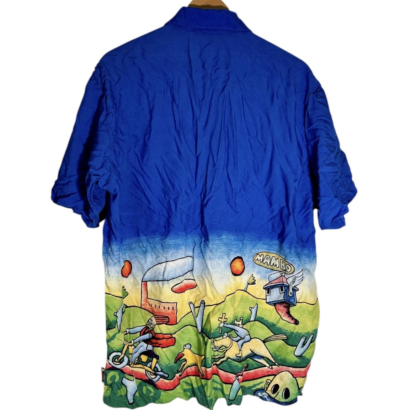Mambo Vintage Mambo Loud Shirt Jesus on a Bicycle Shirt Sleeve Size US XL / EU 56 / 4 - 3 Thumbnail