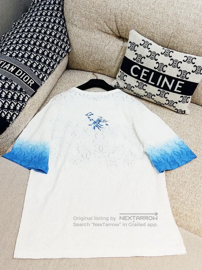 Chanel Chanel 24C white background blue dyed double C round-neck Size XS / US 0-2 / IT 36-38 - 3 Thumbnail