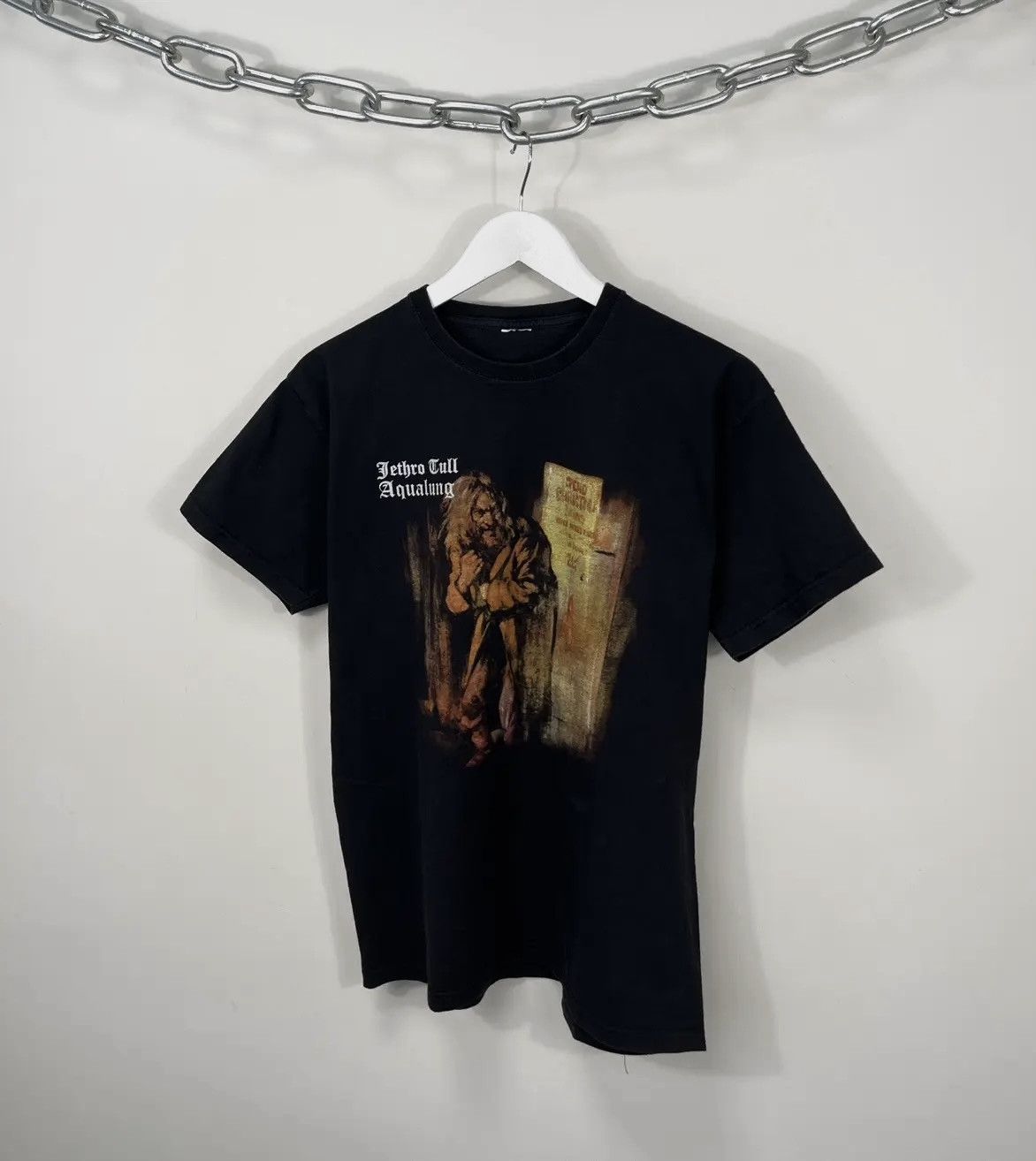 Band Tees × Vintage Vintage Jethro Tull Aqualung Rare Rock Black Band Tee Size US S / EU 44-46 / 1 - 1 Thumbnail