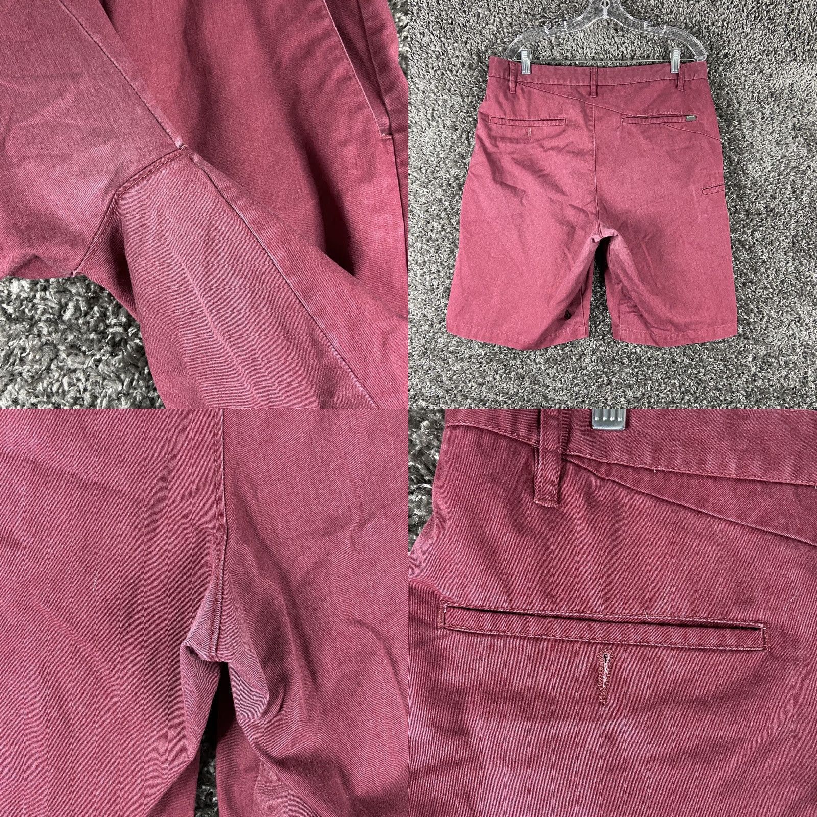 Volcom VOLCOM Chino Shorts Men’s 36 Red Size US 36 / EU 52 - 8 Thumbnail