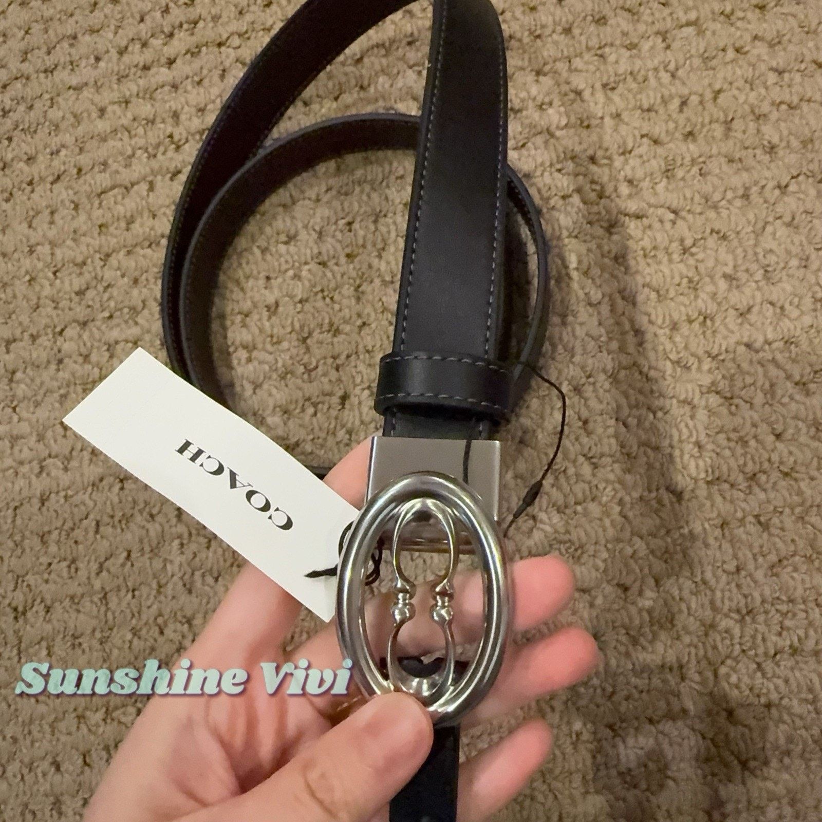Coach NWT Coach Signature Buckle Cut To Size Belt 25 Mm CZ444 Size ONE SIZE - 5 Thumbnail